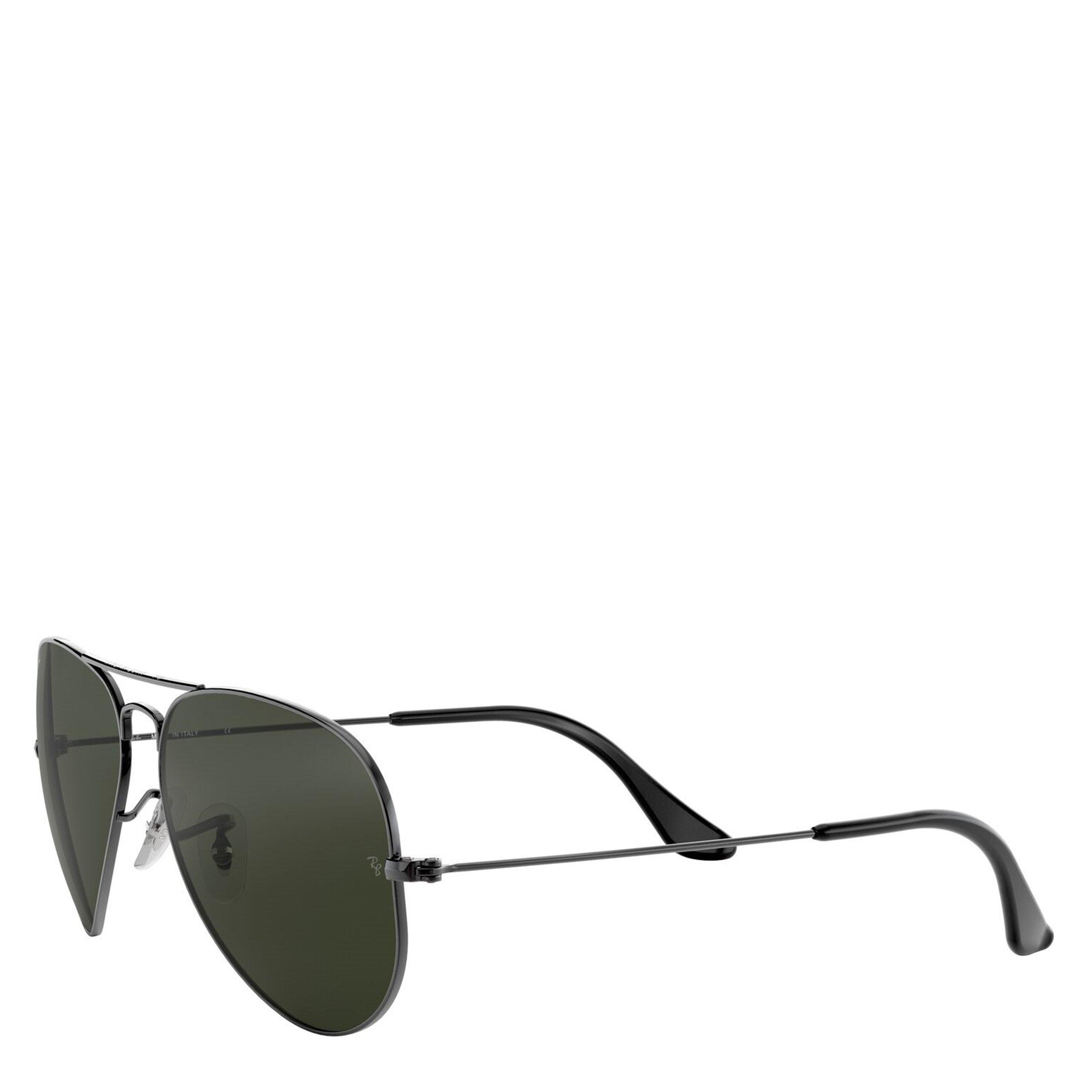 Gunmetal/Green - Ray-Ban - Large Aviator Sunglasses - 3