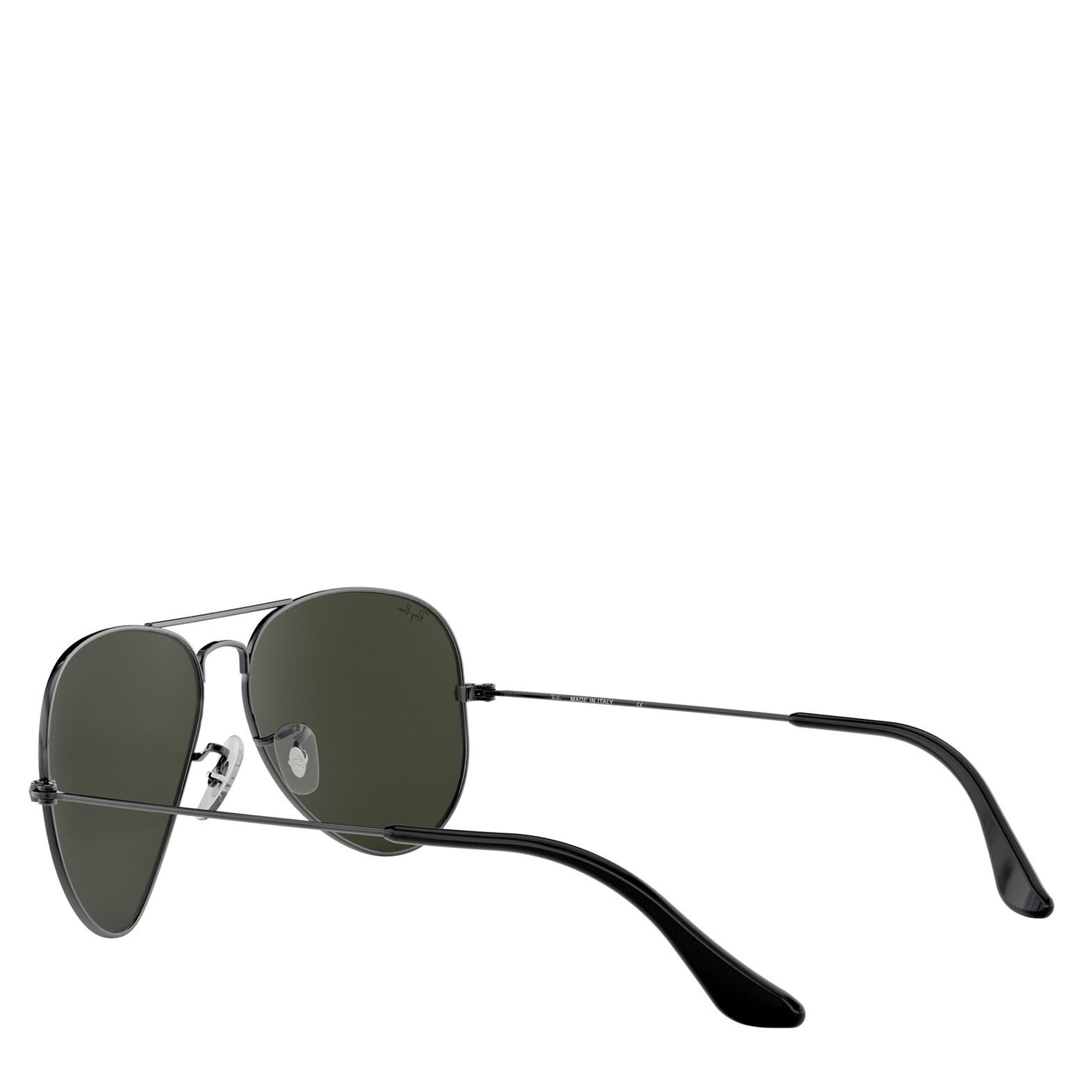 Gunmetal/Green - Ray-Ban - Large Aviator Sunglasses - 5