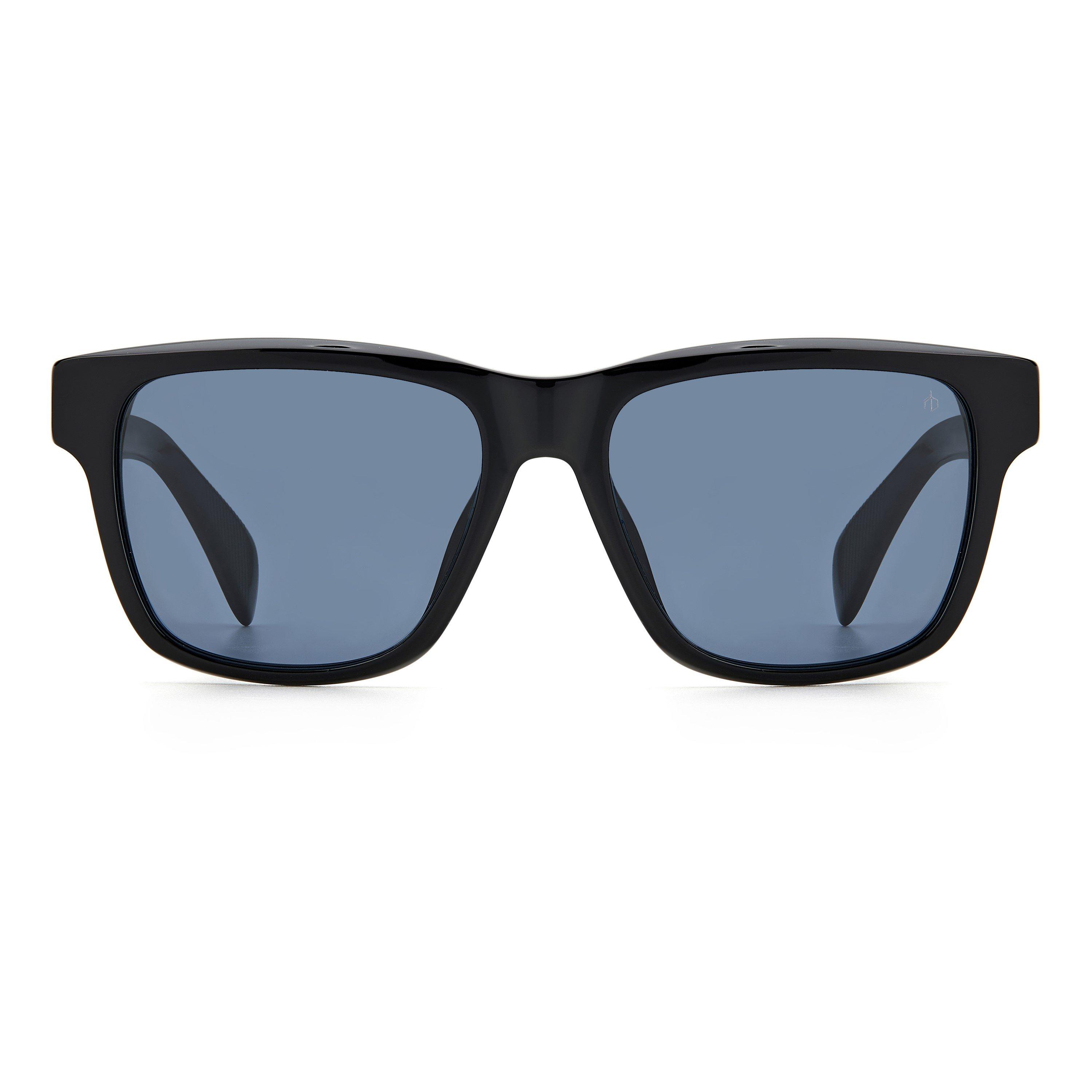 Black - Rag and Bone - Men's Wayfarer Sunglasses - 2