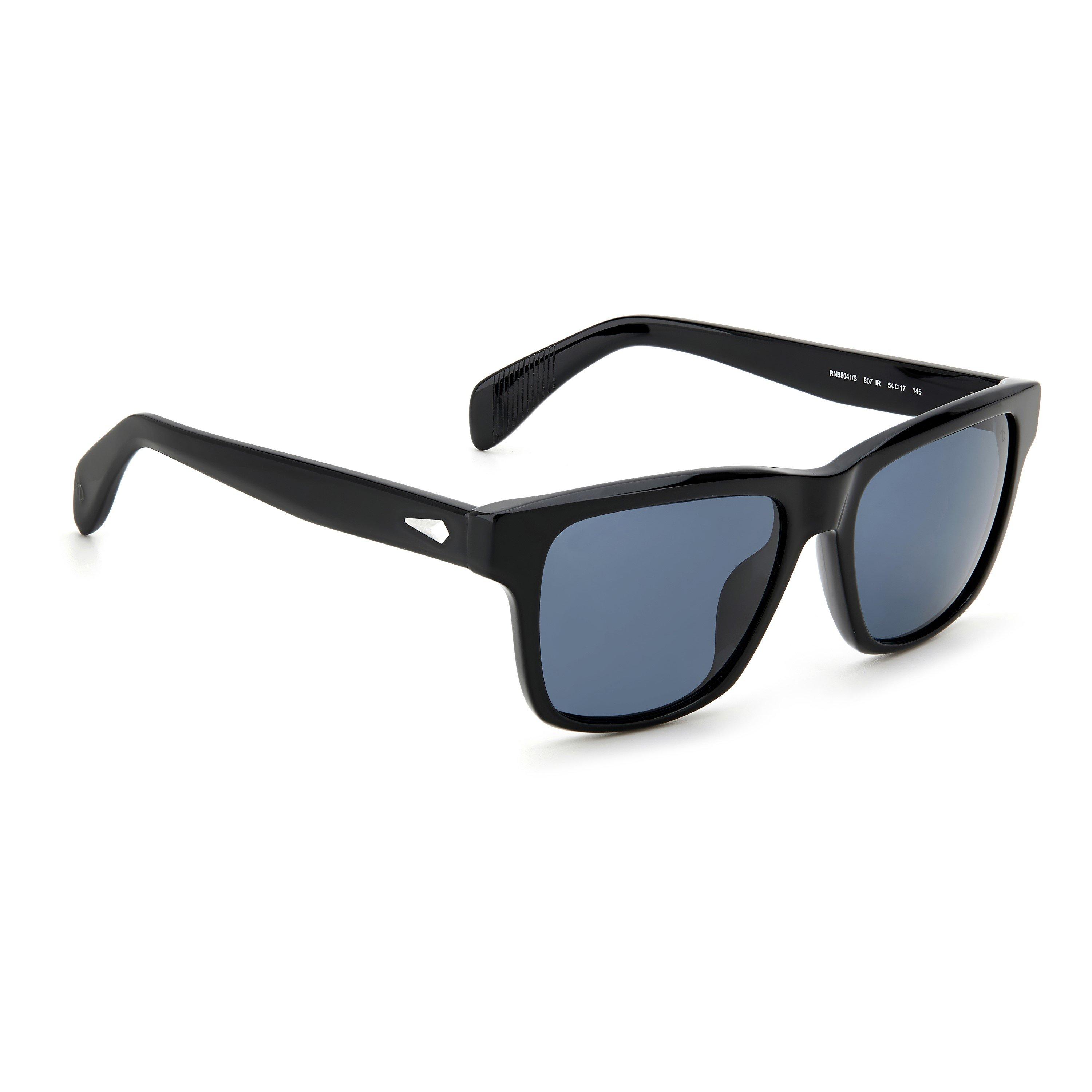 Black - Rag and Bone - Men's Wayfarer Sunglasses - 3