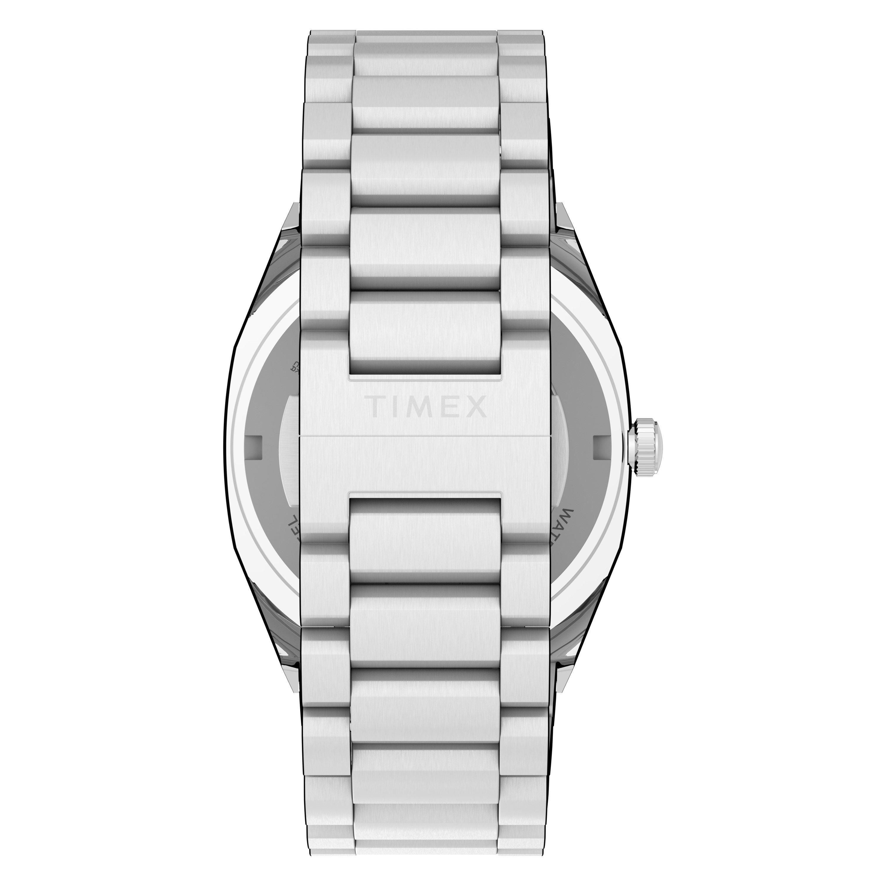 Silver/Silver - Timex - E Line Automatic Watch - 3