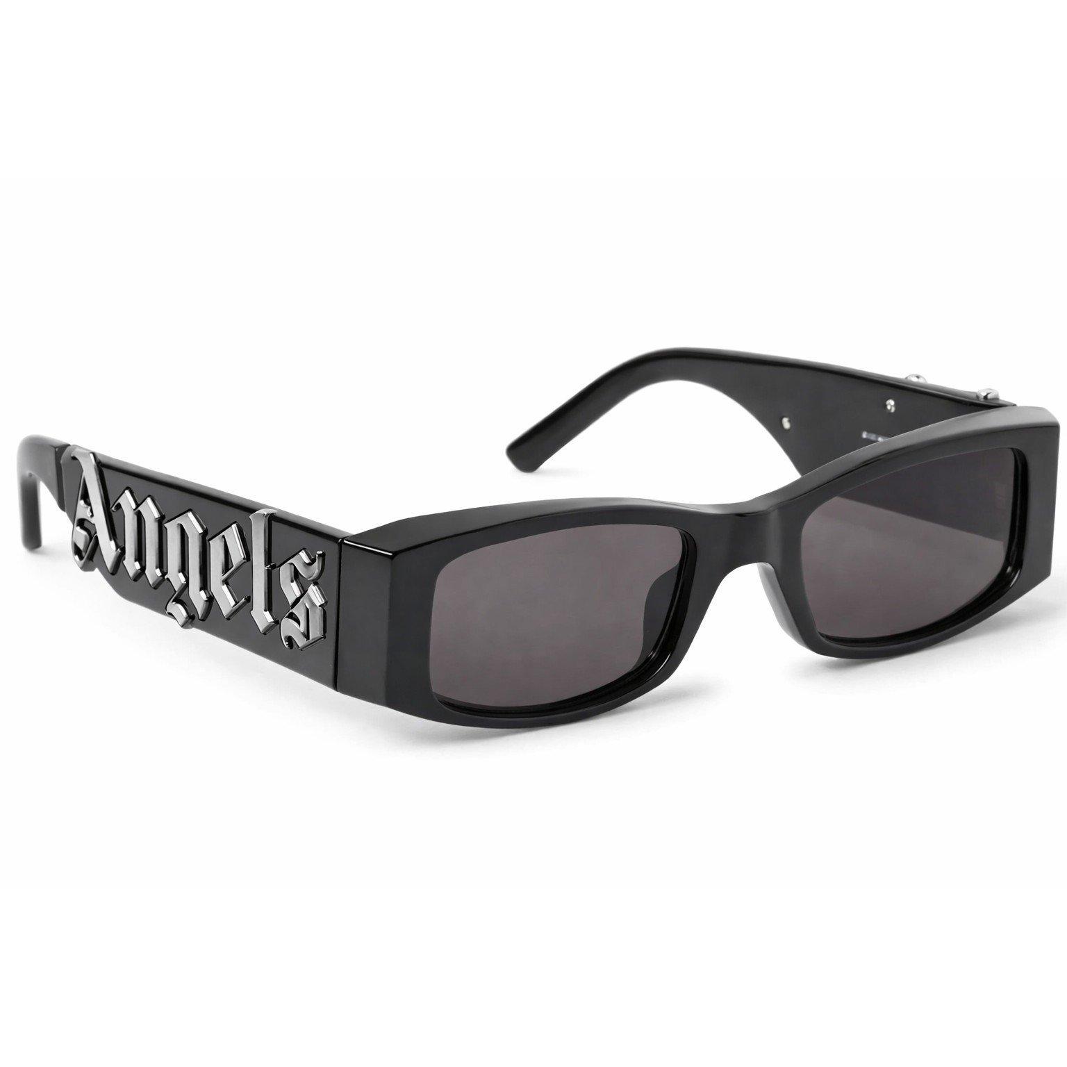 Black Dark Grey - Palm Angels - Men's Angel Rectangle Sunglasses - 1