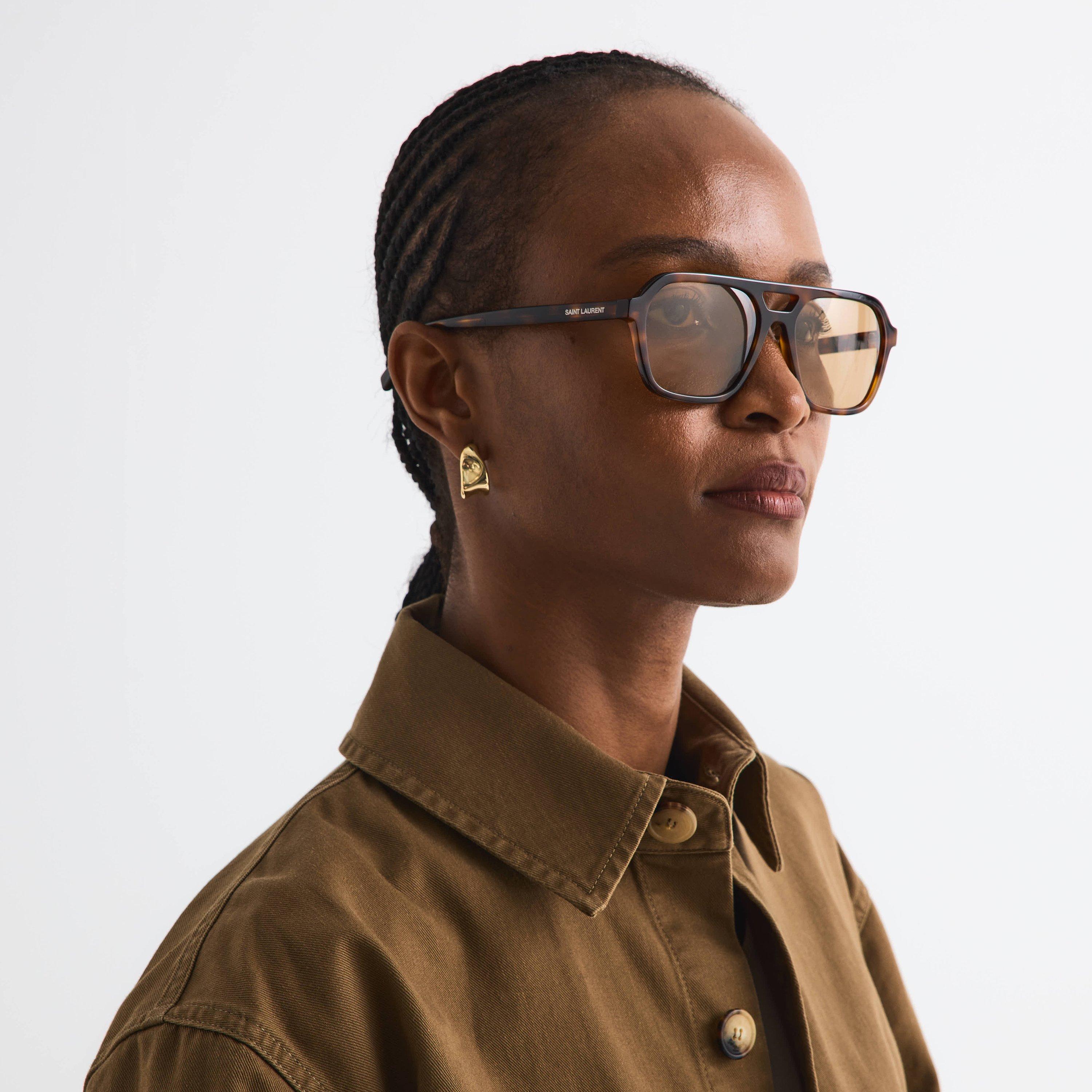 Havana - Saint Laurent - Saint Laurents SL 905 Unisex Aviator Sunglasses - 3
