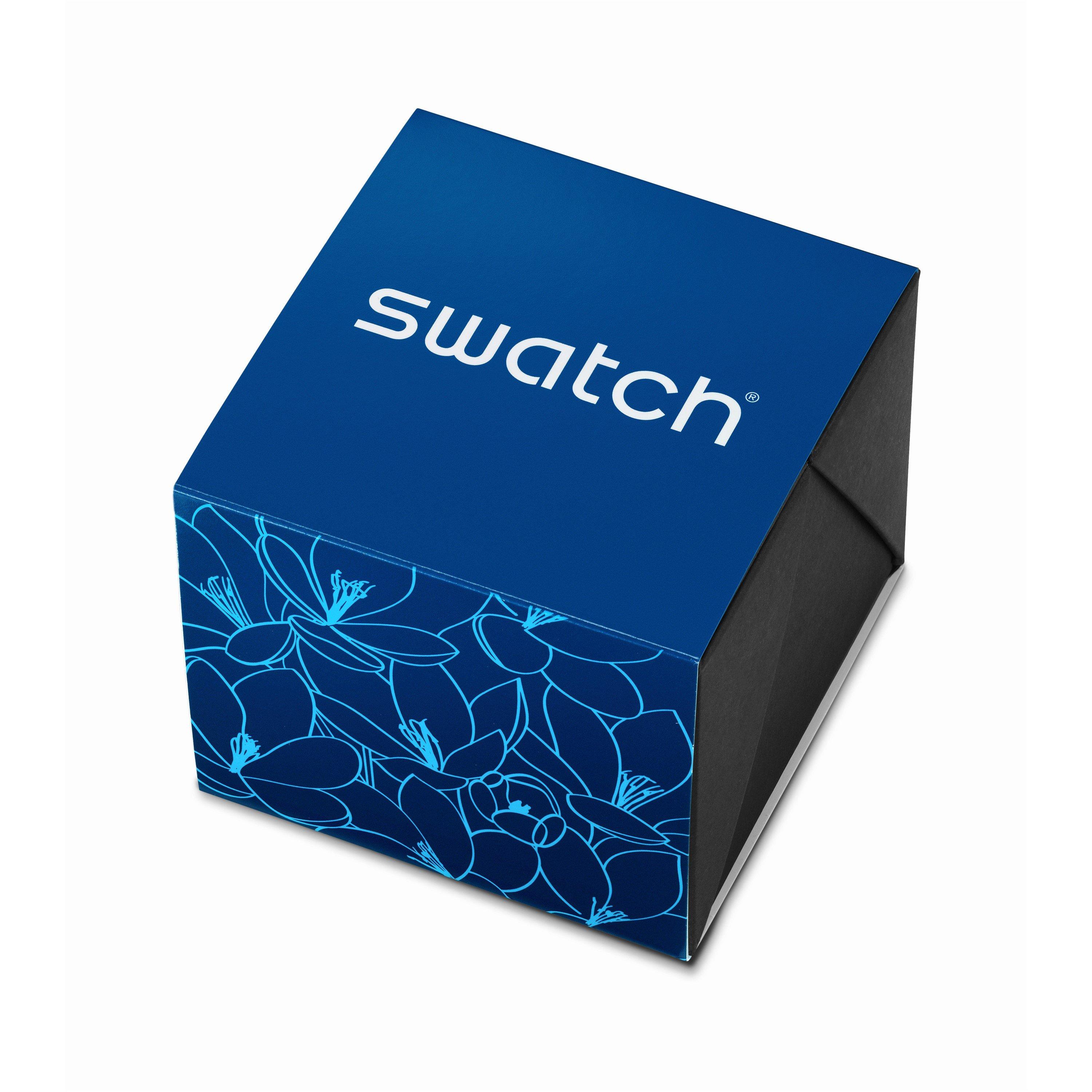 Blue - Swatch - Unisex Adults Petal Frenzy Analogue Quartz Watch - 4