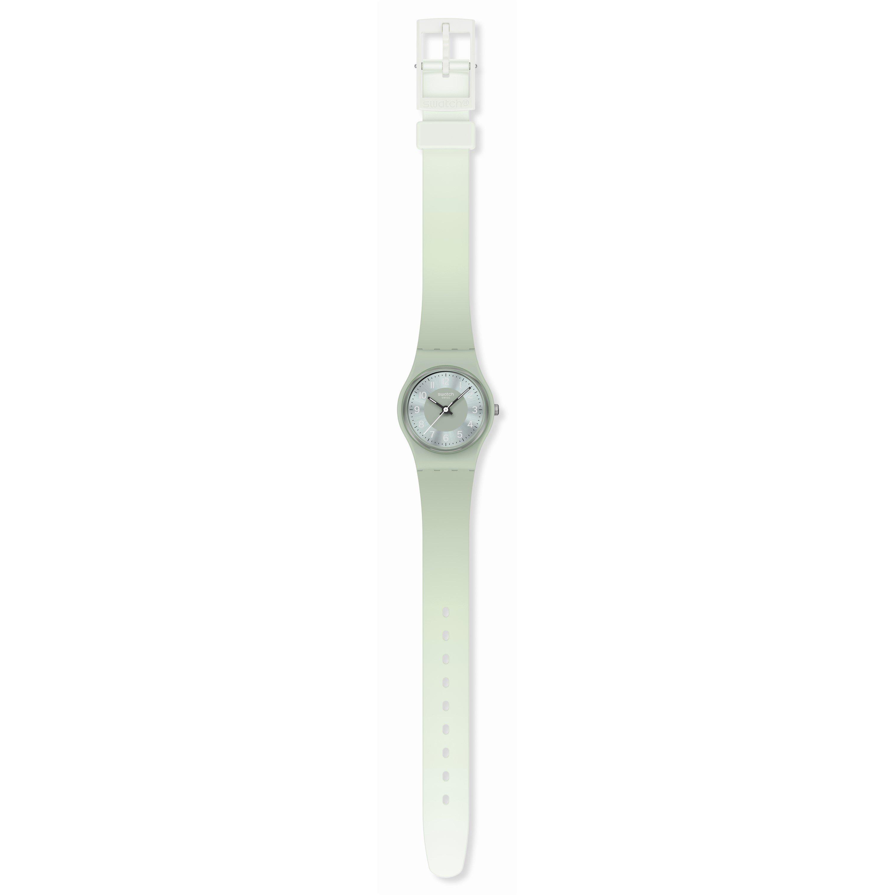 Green - Swatch - Unisex Adults Serenity 53 Analogue Quartz Watch - 4