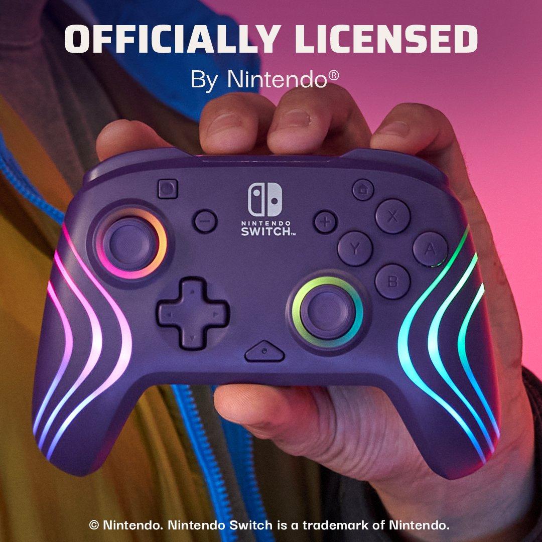 Lila Bewegung - PDP - Afterglow™ Wave Nintendo Wireless Controller: Purple with Motion - 2