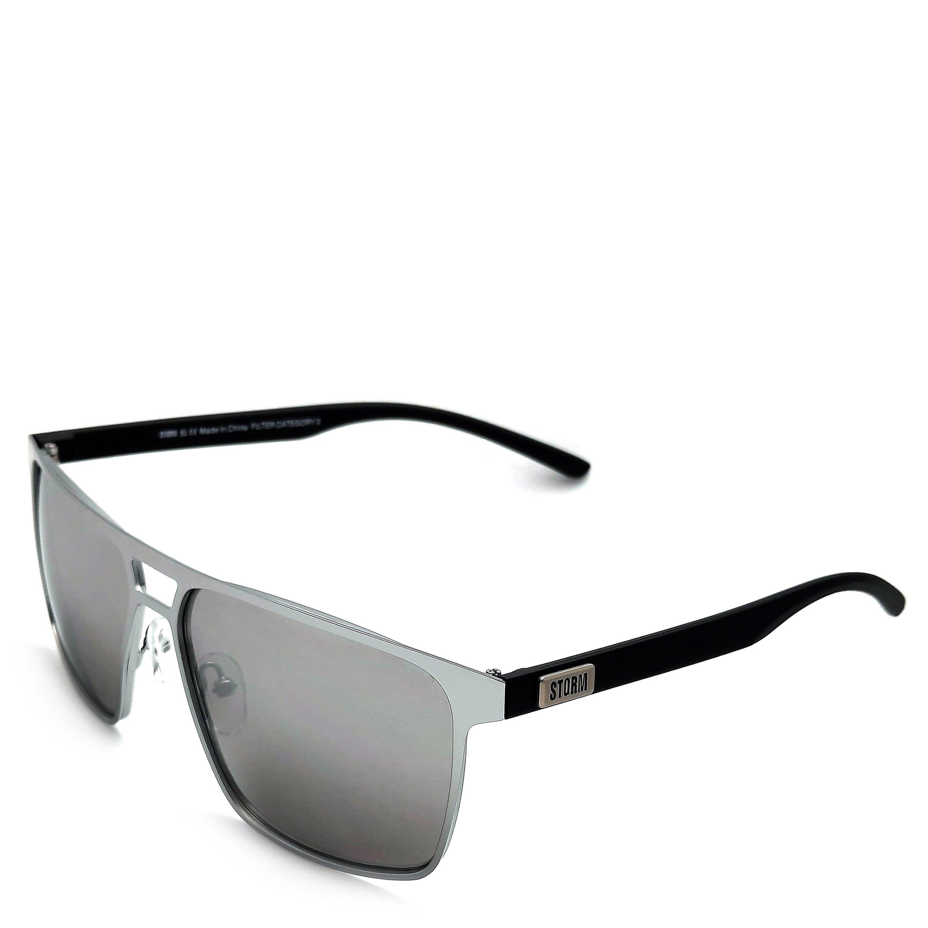 Storm Men's Aviator Sunglasses - Silver