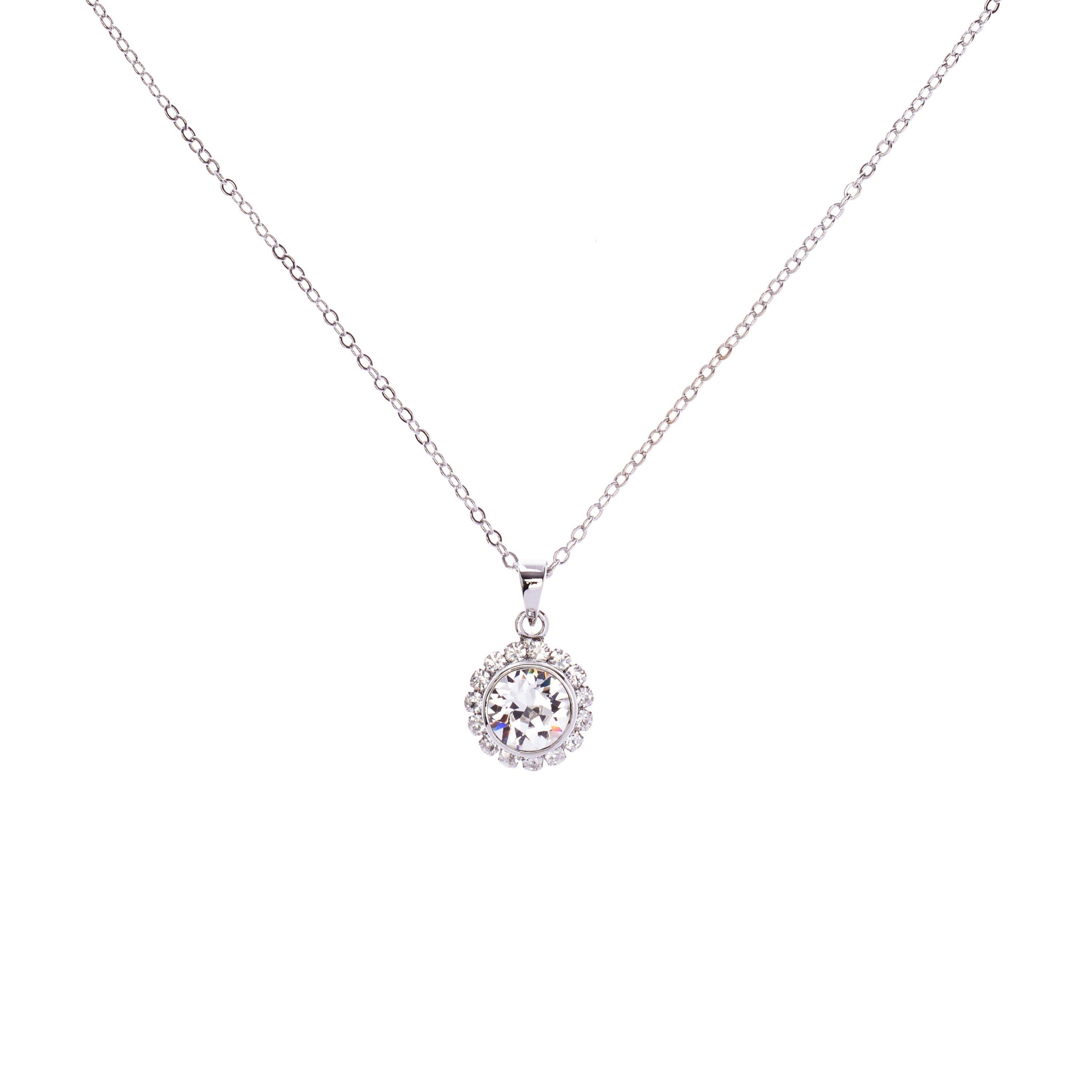 Silver/Crystal - Ted Baker - Women's Sela Pendant Necklace - 1