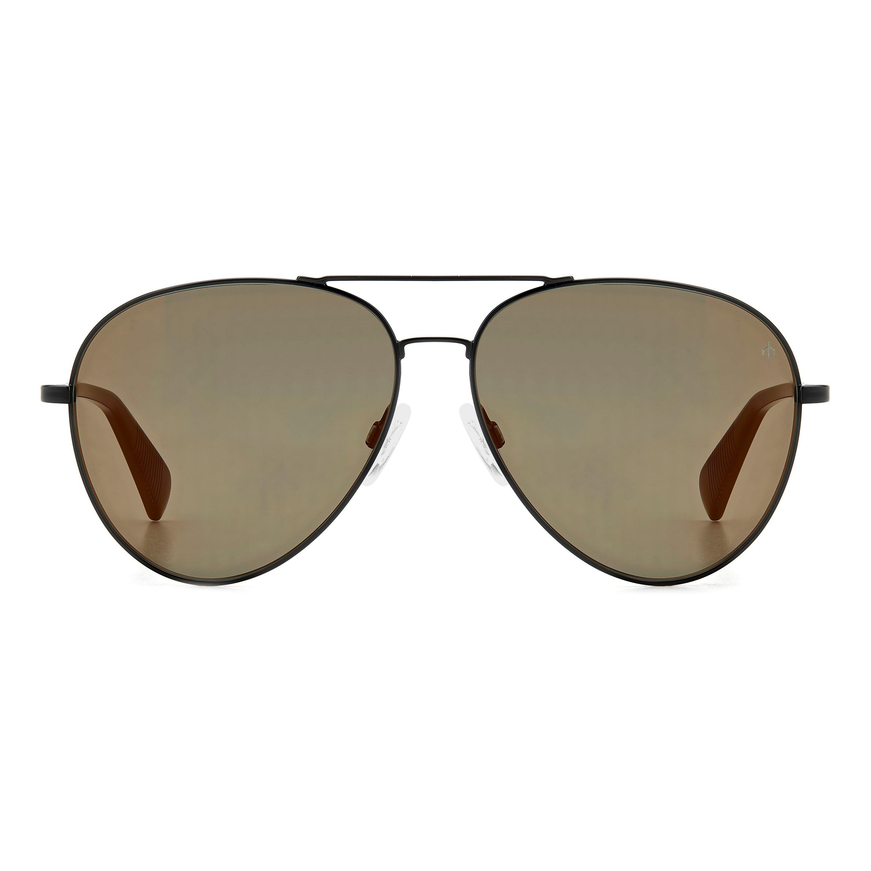 Brown - Rag and Bone - Men's Aviator Sunglasses - 2