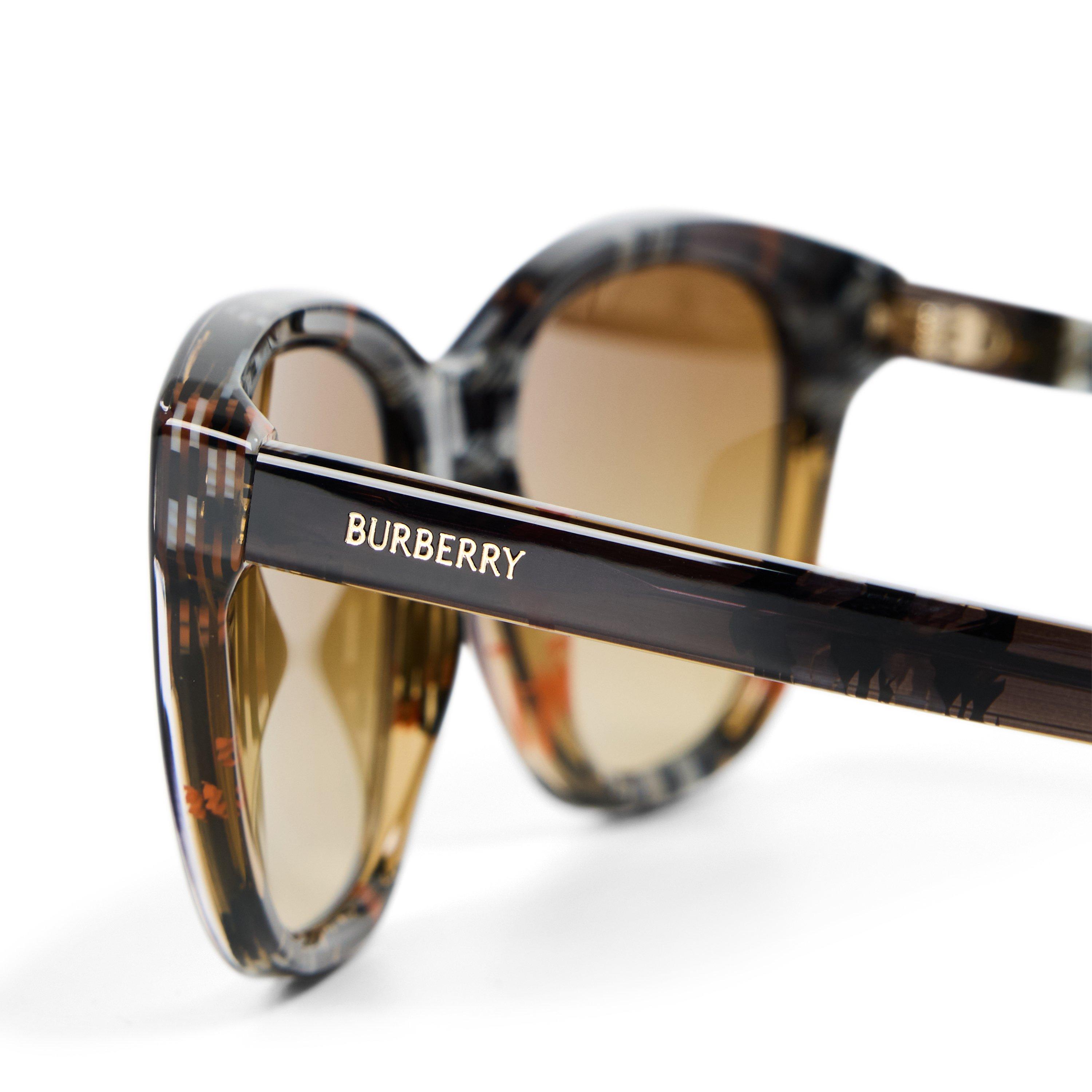 Sand/Brown - Burberry - Women's 0BE4486 Cat Eye Sunglasses - 3