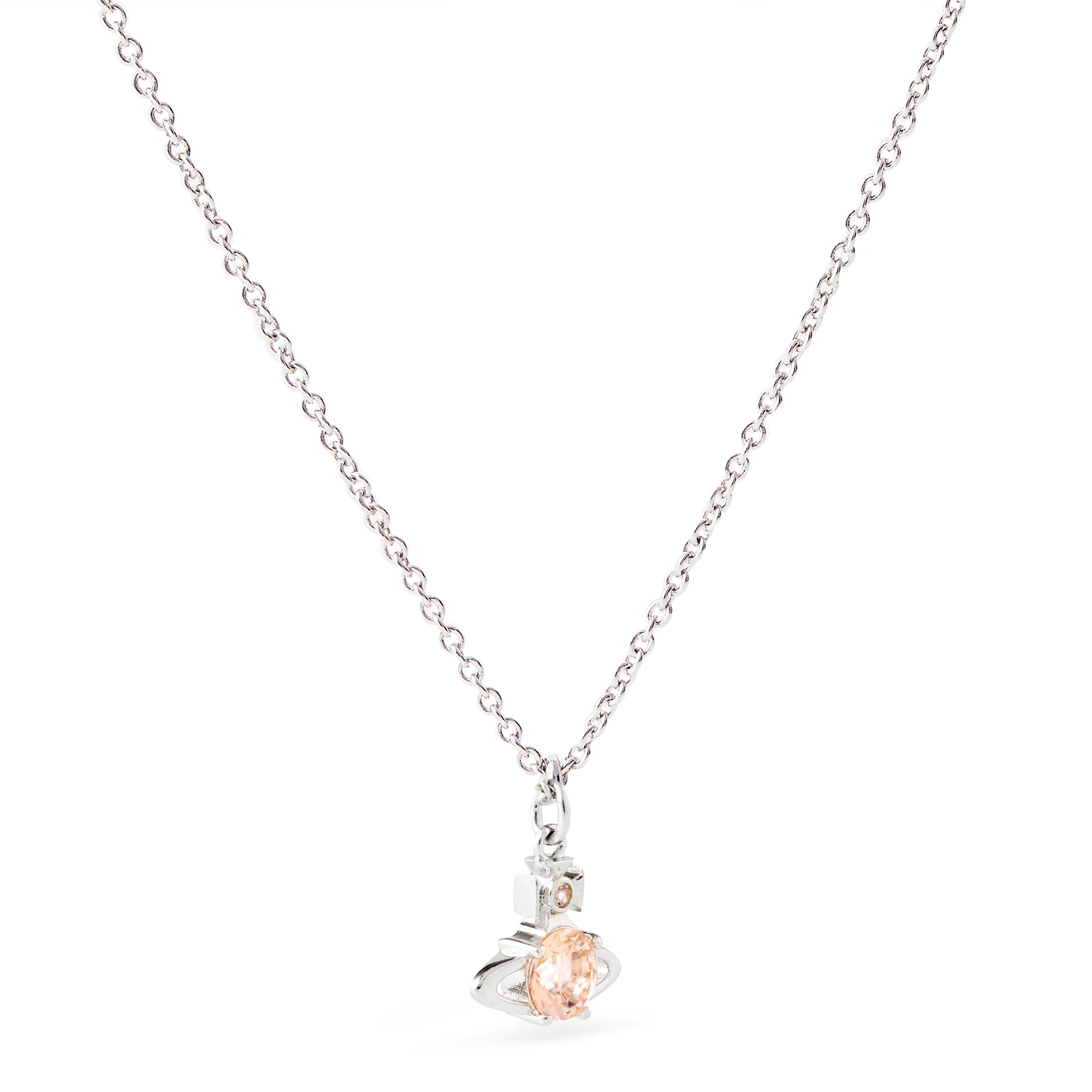 Plat/Pink - Vivienne Westwood - Women's Viv Reina Pendant Necklace - 1