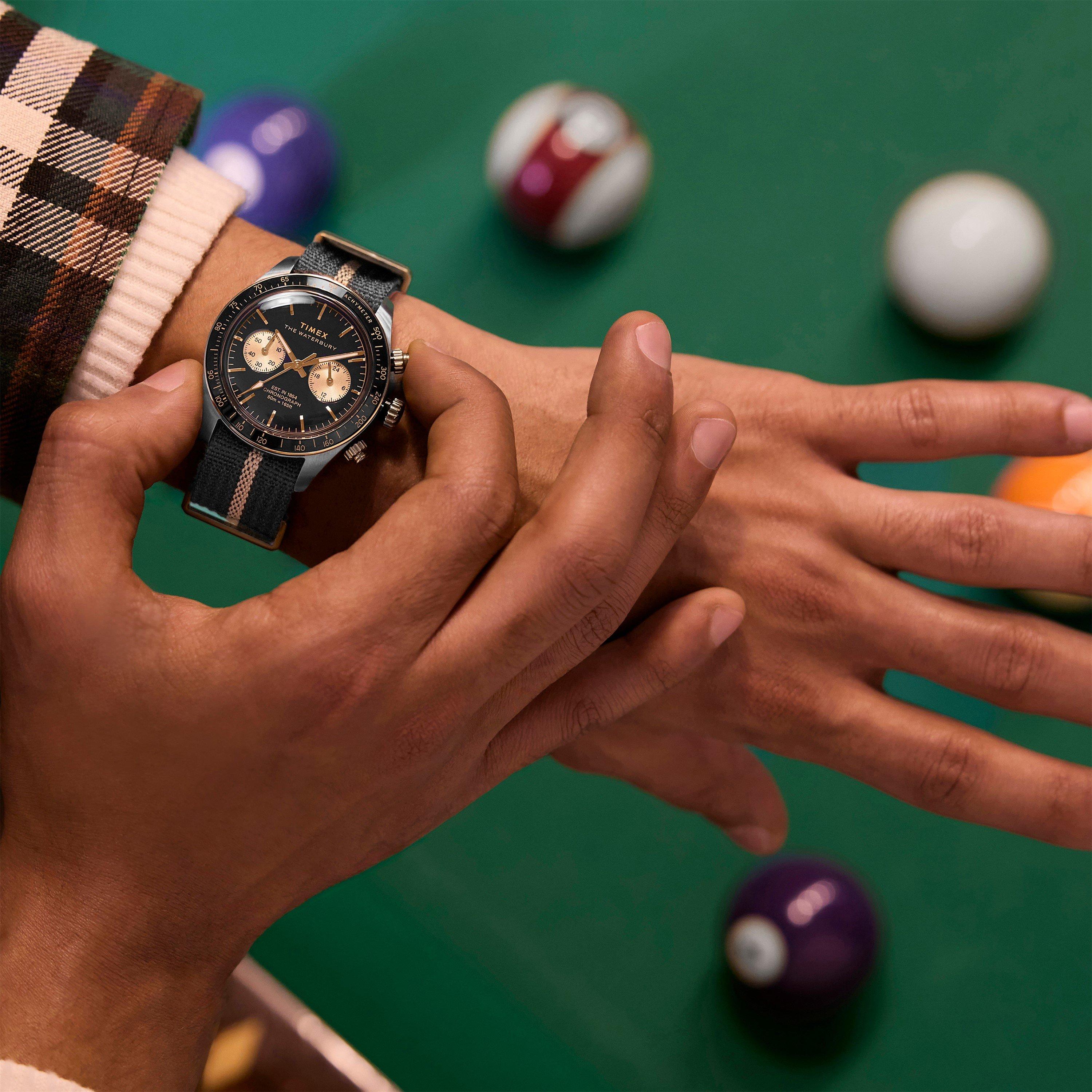 Black/Silver - Timex - Men's Heritage Analogue Quartz Watch - 2