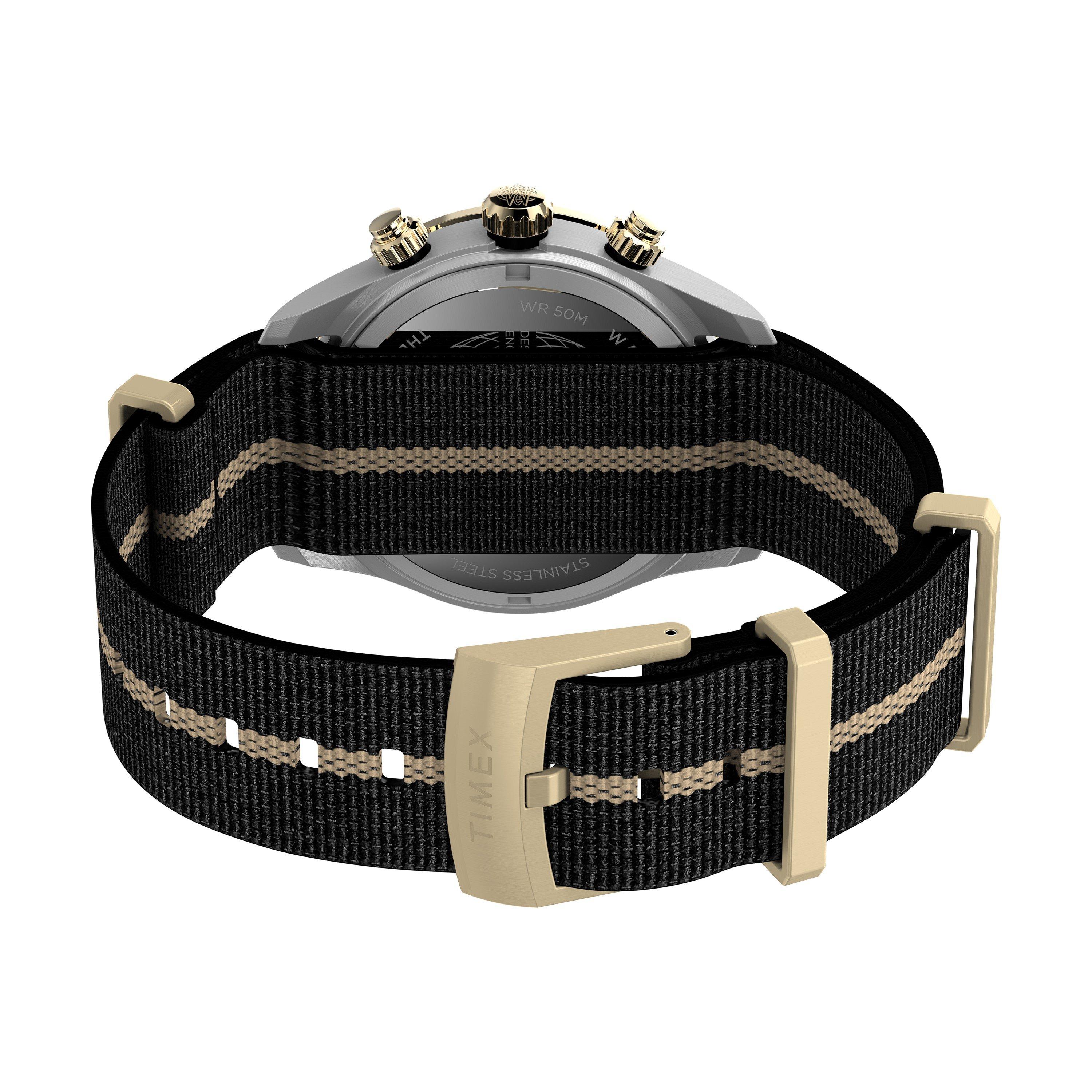 Black/Silver - Timex - Men's Heritage Analogue Quartz Watch - 5