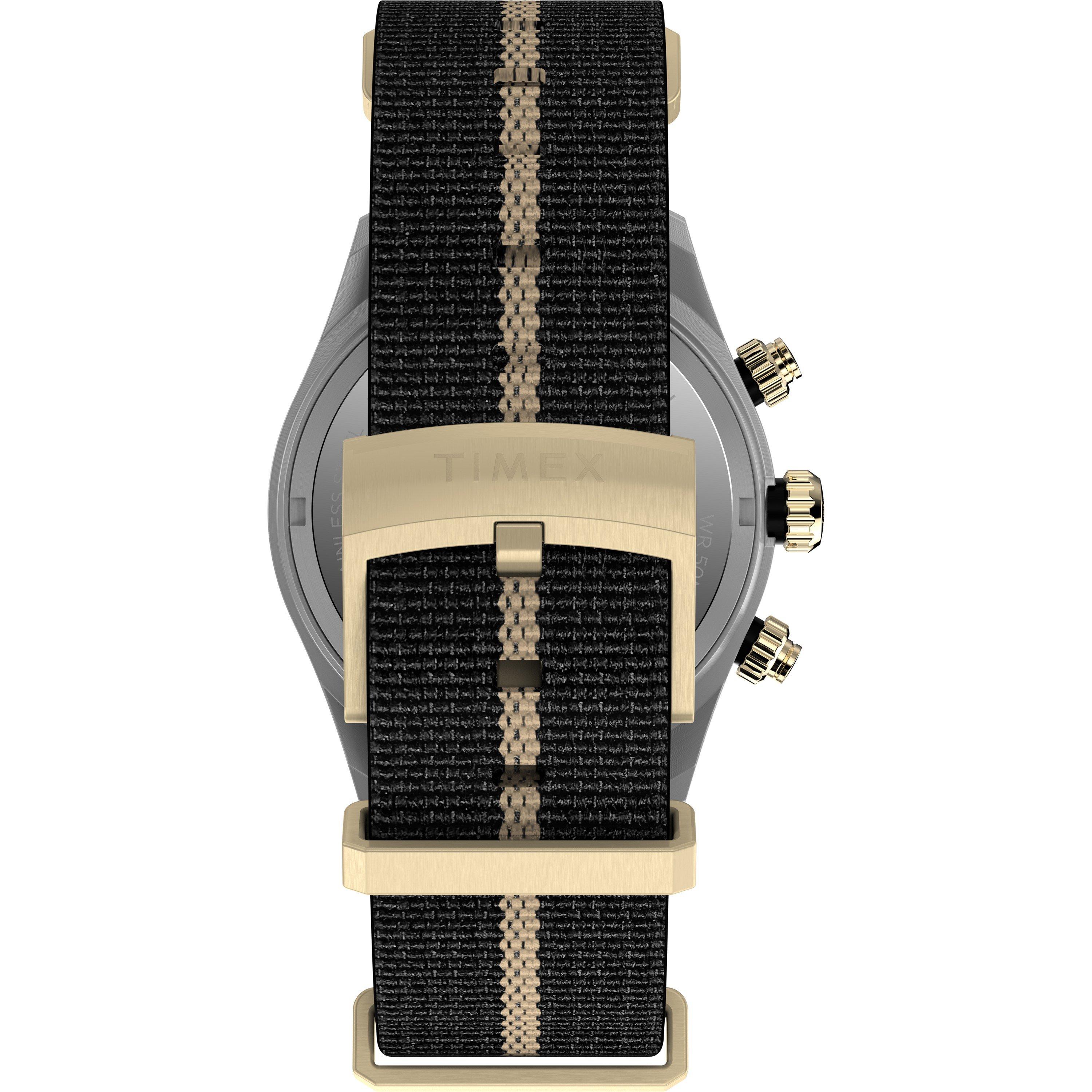 Black/Silver - Timex - Men's Heritage Analogue Quartz Watch - 6