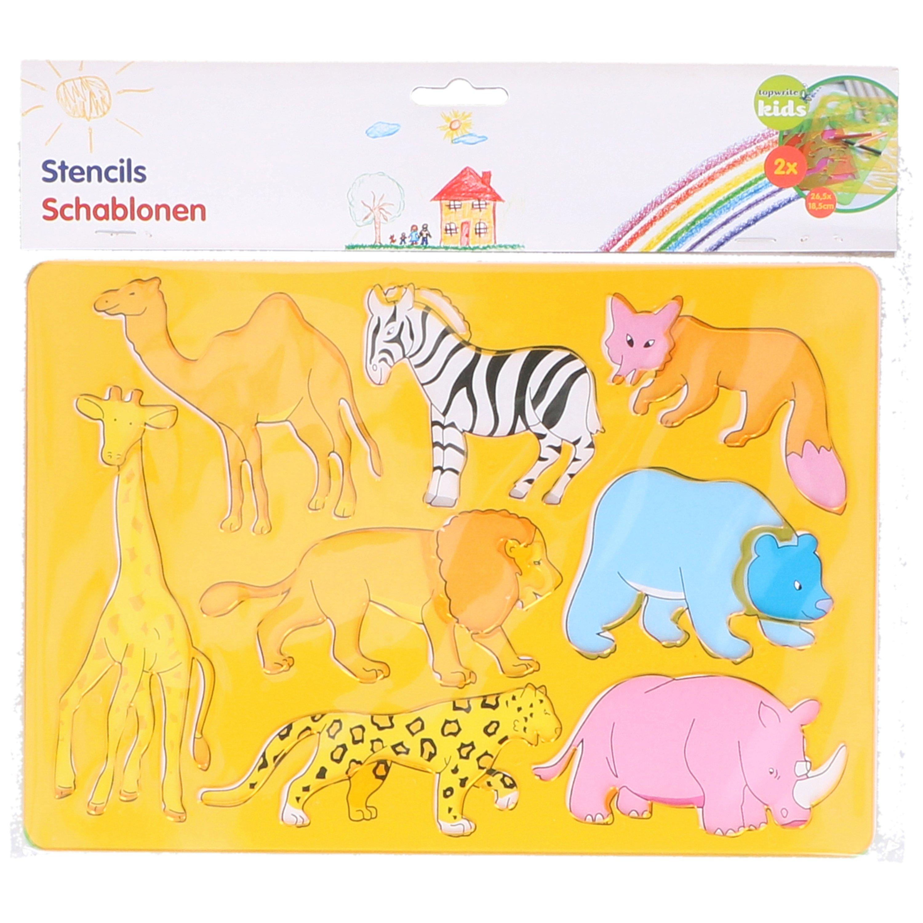 Animal - Topwrite - TOPWRITE Animal Stencil - 1