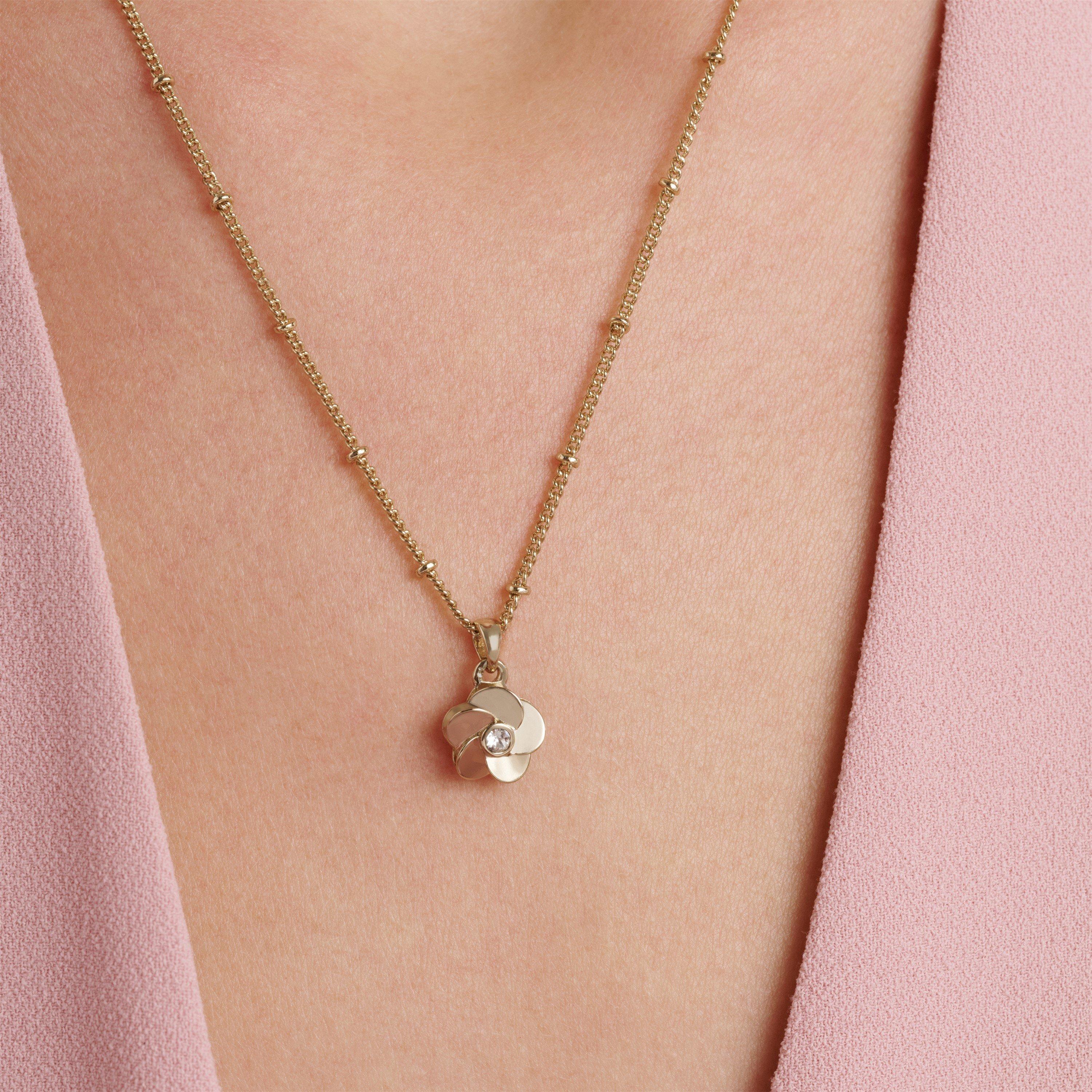 Gold/Crystal - Ted Baker - Women's Parnela Pendant Necklace - 3