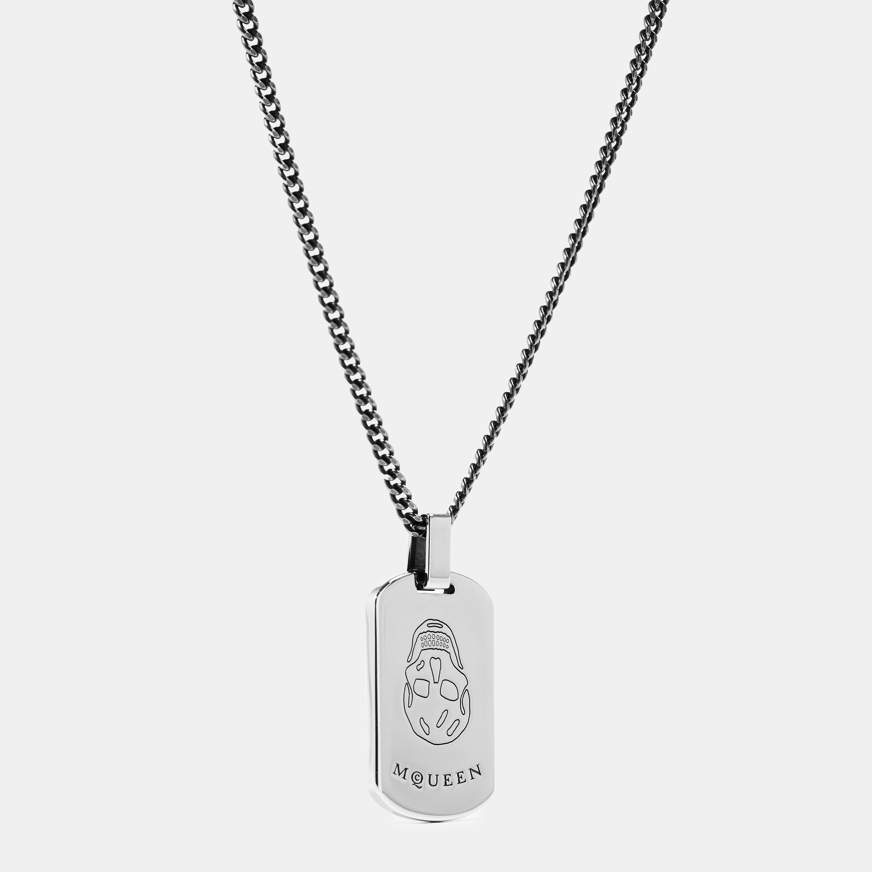 Alexander McQueen Men's Chain Necklace - Silver