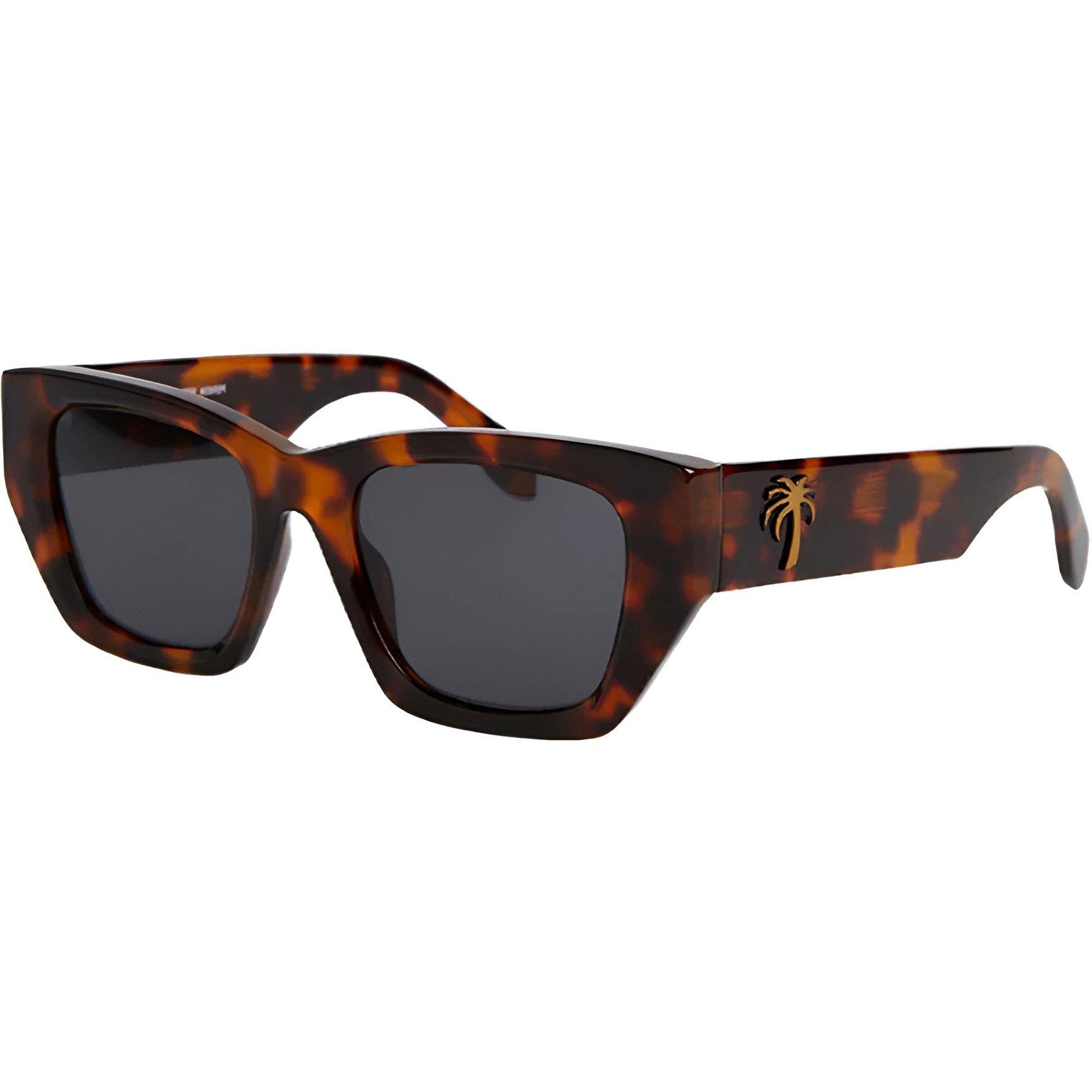 Havana Drk Grey - Palm Angels - Men's Hinkley Rectangle Sunglasses - 2