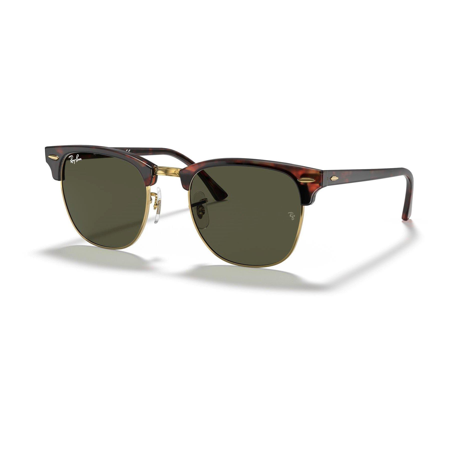 Mock Tortoise - Ray-Ban - Men's Metal Clubmaster Sunglasses - 9