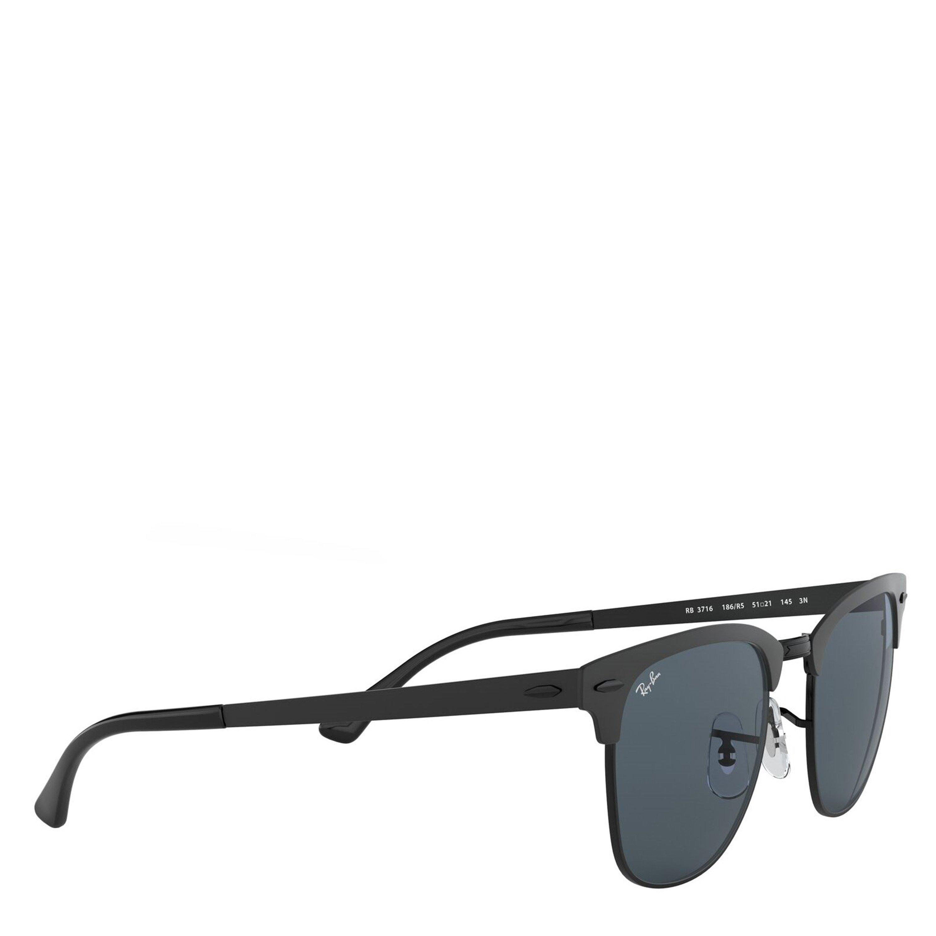 Matte Black - Ray-Ban - Men's Metal Clubmaster Sunglasses - 11