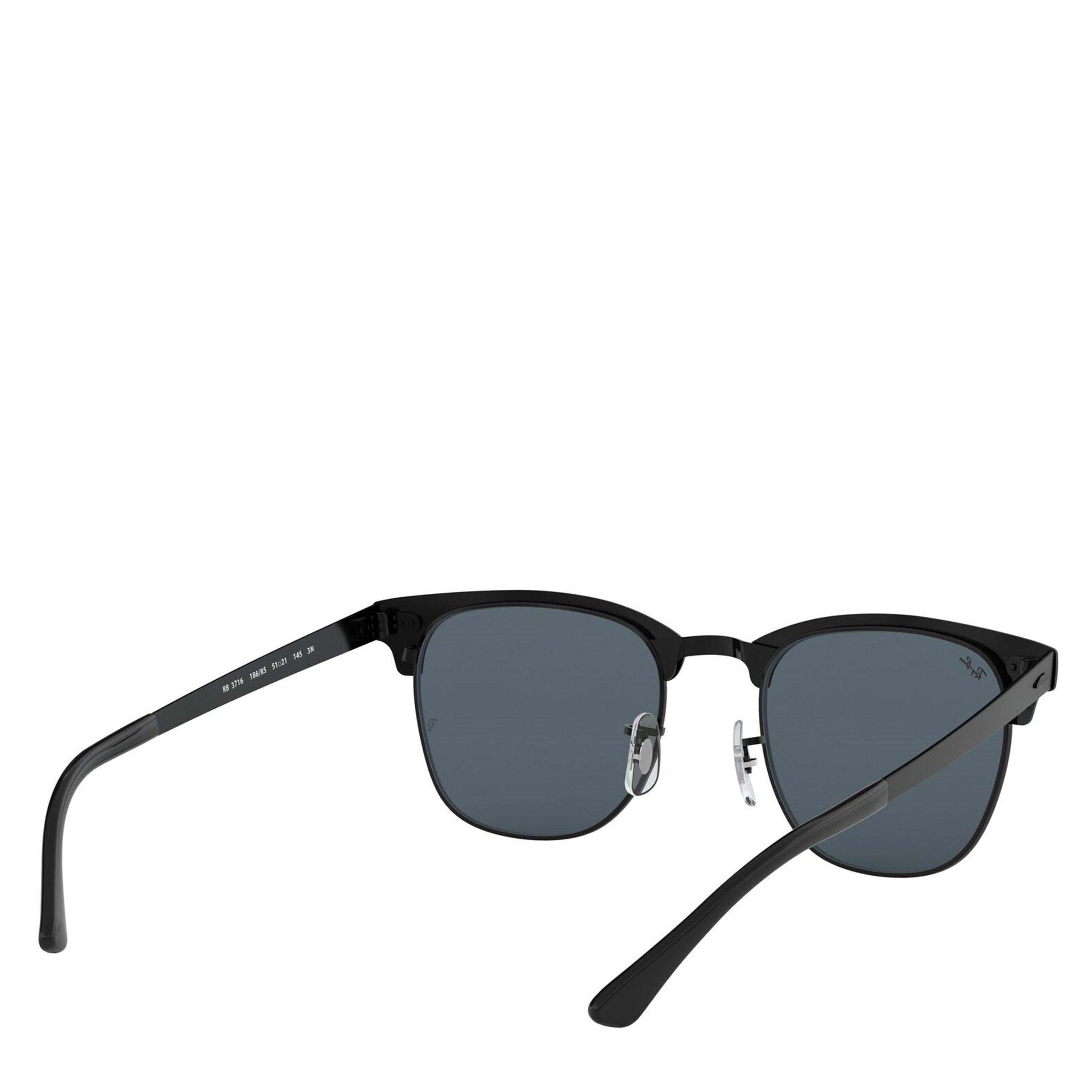 Matte Black - Ray-Ban - Men's Metal Clubmaster Sunglasses - 8