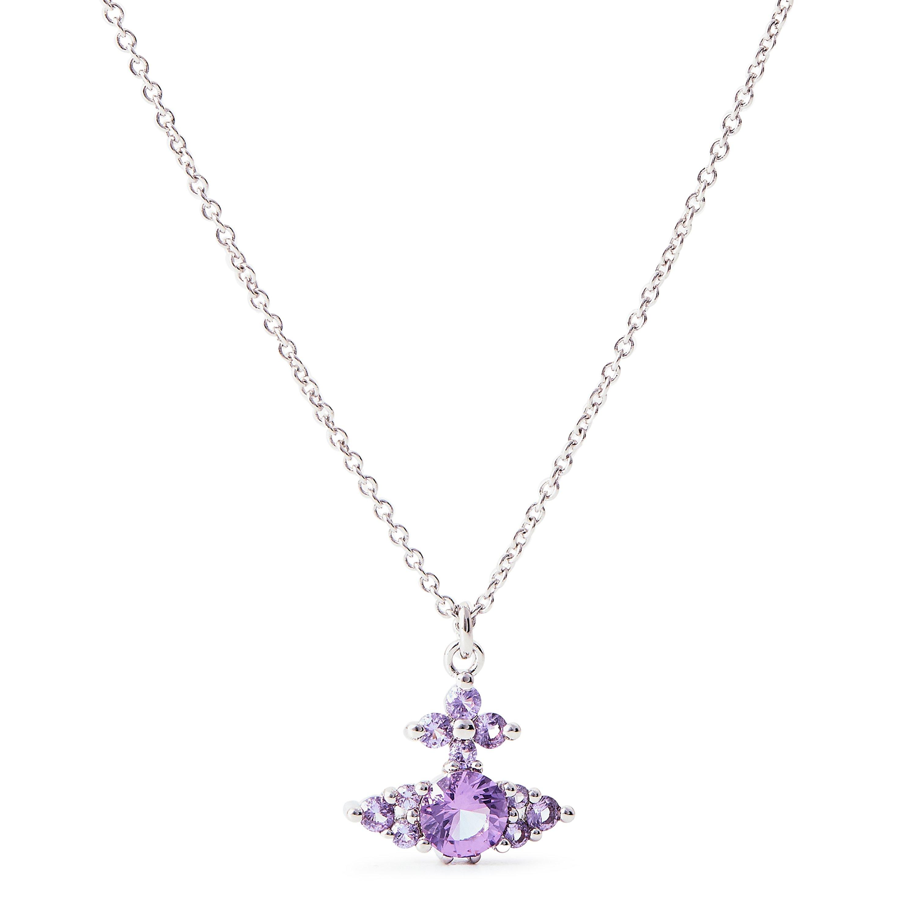 Vivienne Westwood Women's Viv Feodorita Pendant Necklace - Plat/Lav