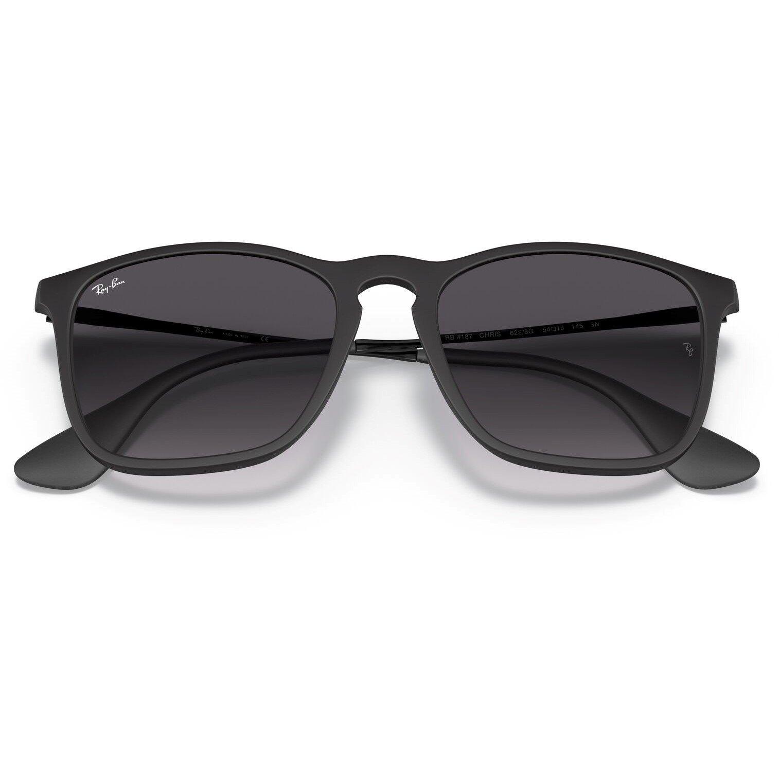 Rubber Black - Ray-Ban - Rubber Black 0rb4187 Square Sunglasses - 6