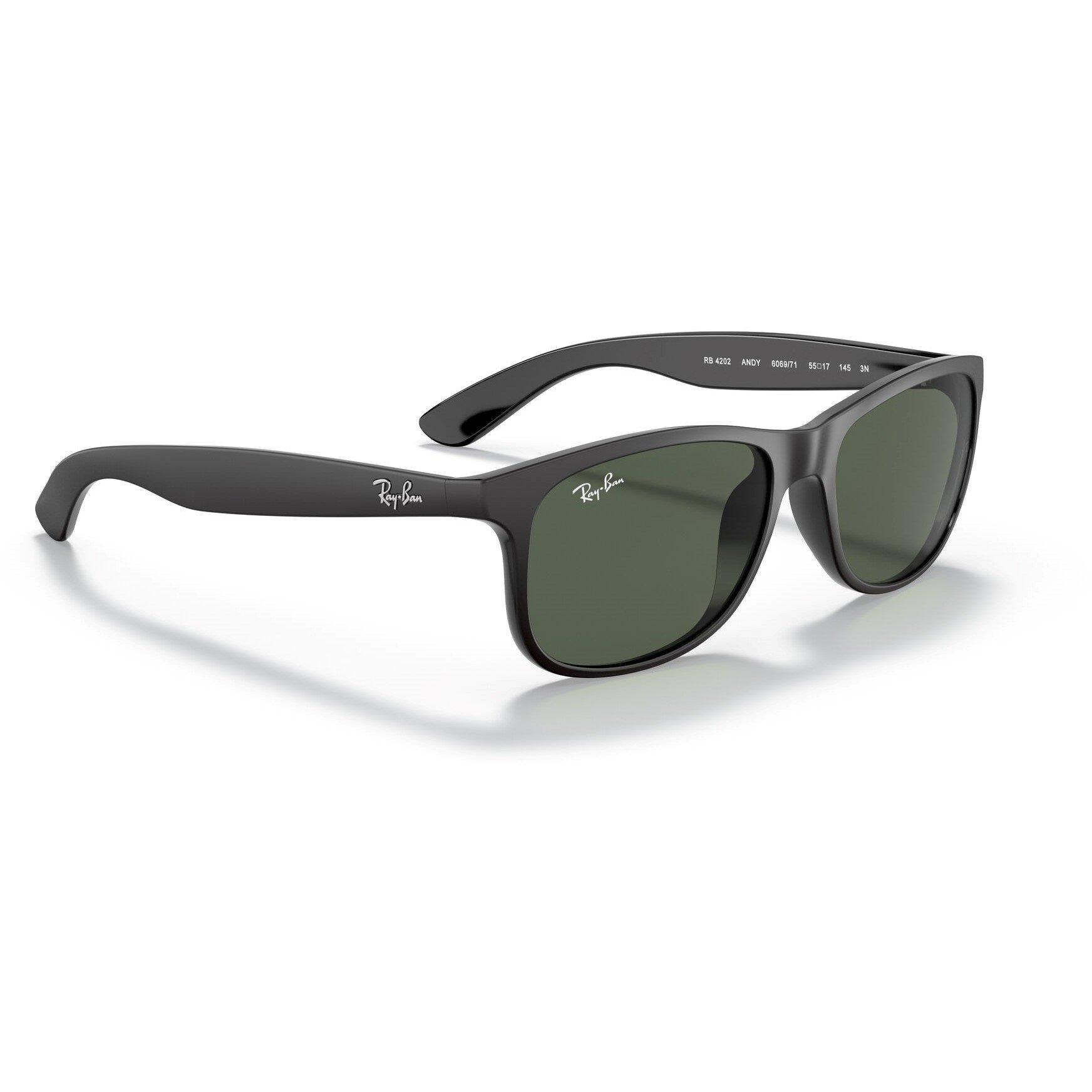 Matte Black - Ray-Ban - Ray Ban Matte Black Square Sunglasses - 4