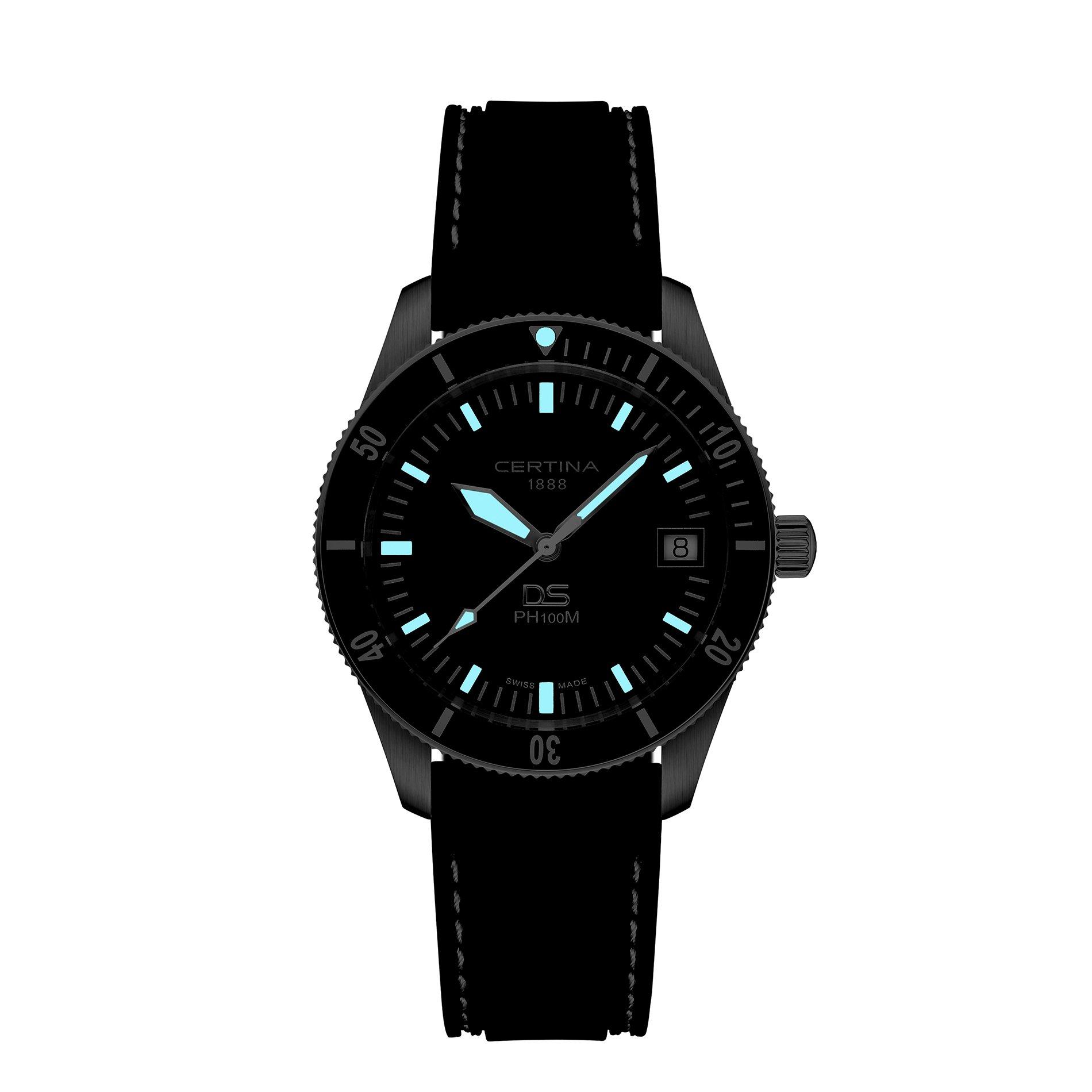 Black/Silver - Certina - Men's Analogue Quartz Watch - 2