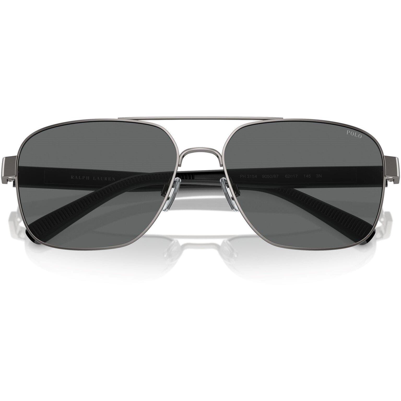 Matte Gunmetal - Polo Ralph Lauren - Men's Aviator Sunglasses - 4