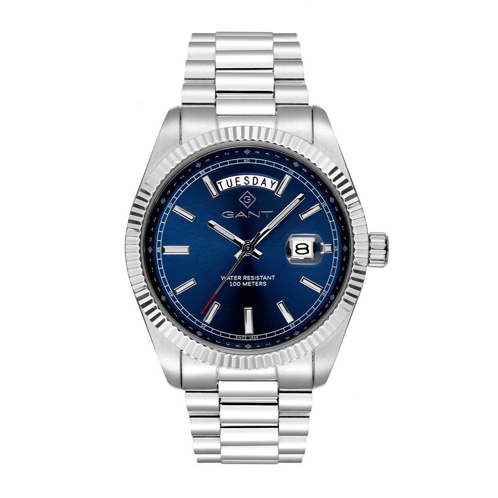 Gant Men's Fairfax Wide Analogue Quartz Watch - Blue/Silver