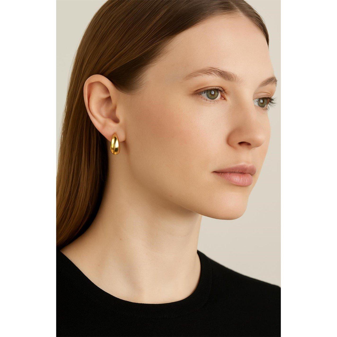  GLD - DKNY - Puffy Hoof Earrings - 3