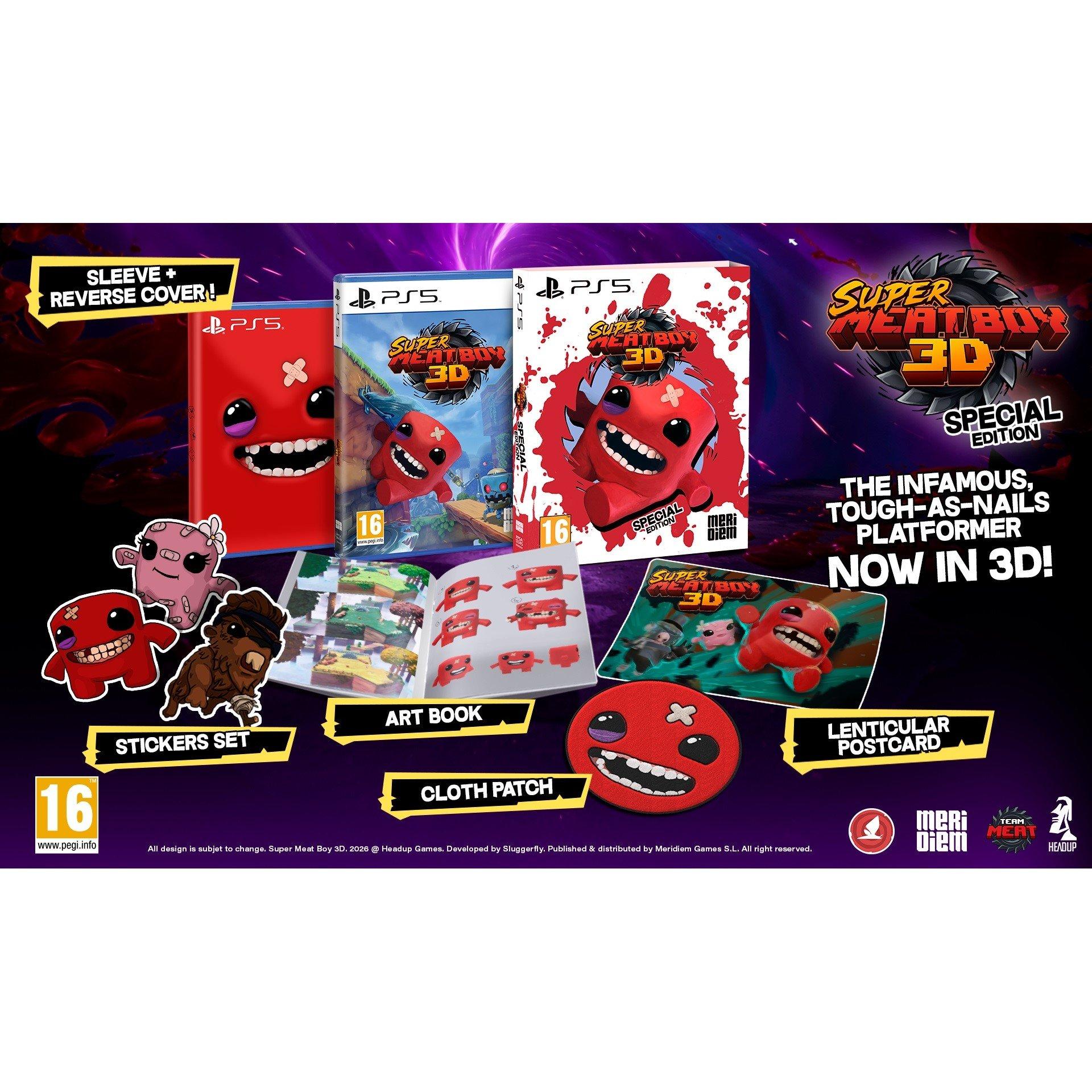 PS5 - Contact Sales - Super Meat Boy 3D Special Edition - 3