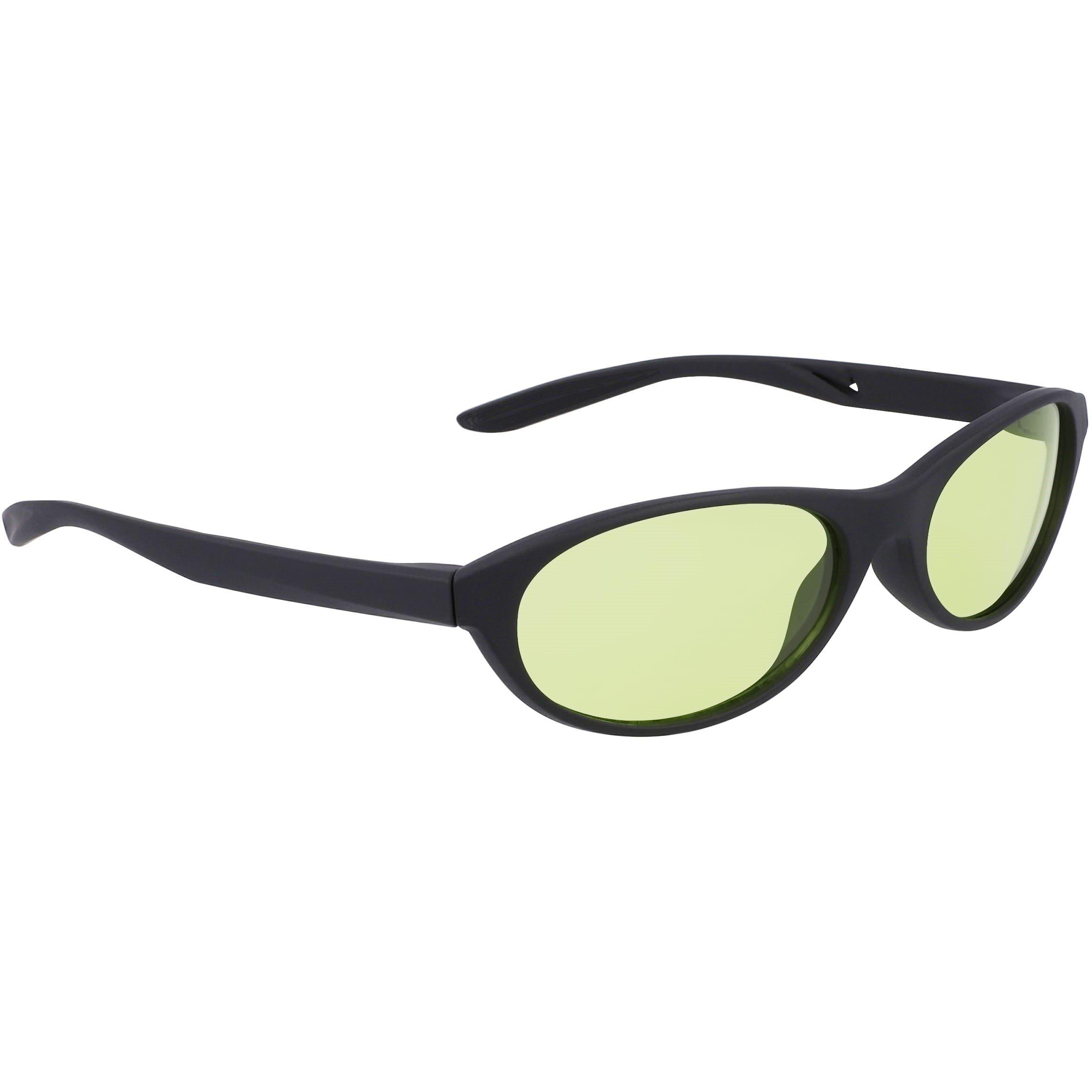Matte Schwarz/Volt - Nike - Retro E Oval Sunglasses - 1