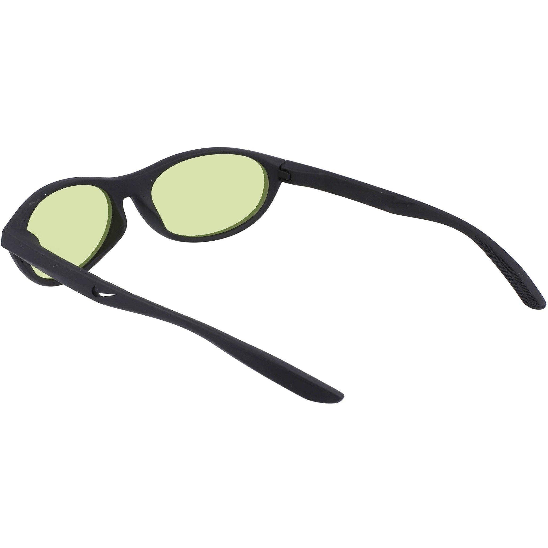 Matte Schwarz/Volt - Nike - Retro E Oval Sunglasses - 5