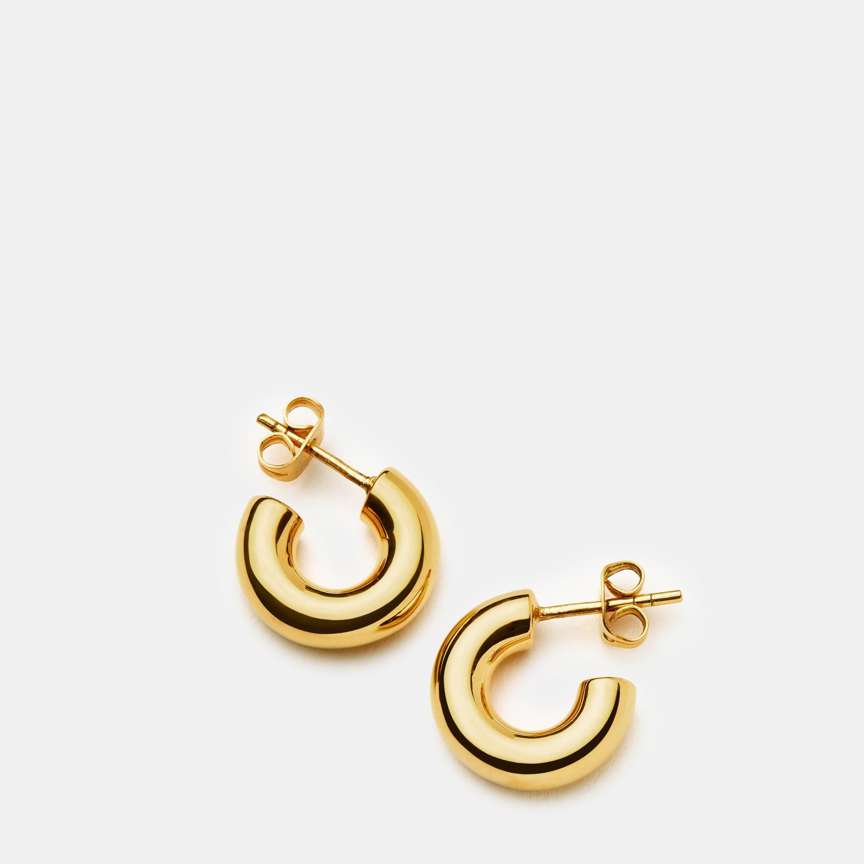 Gold - Missoma - Chubby Mini Hoop Earrings - 2