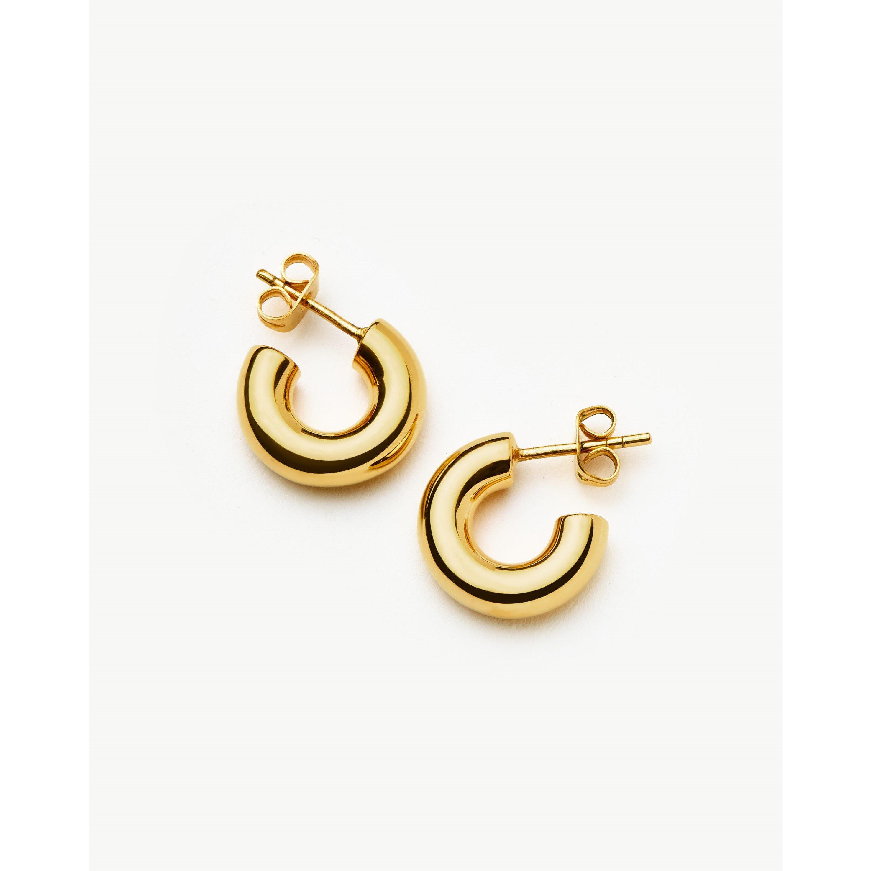 Gold - Missoma - Chubby Mini Hoop Earrings - 3