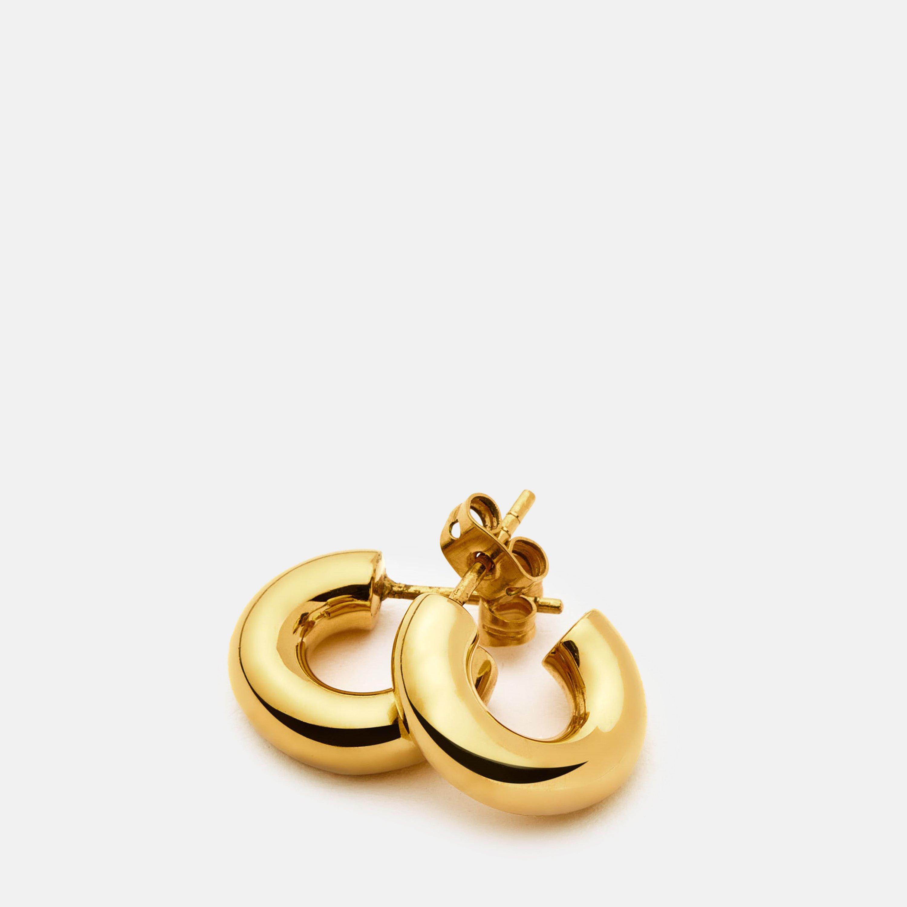 Gold - Missoma - Chubby Mini Hoop Earrings - 4