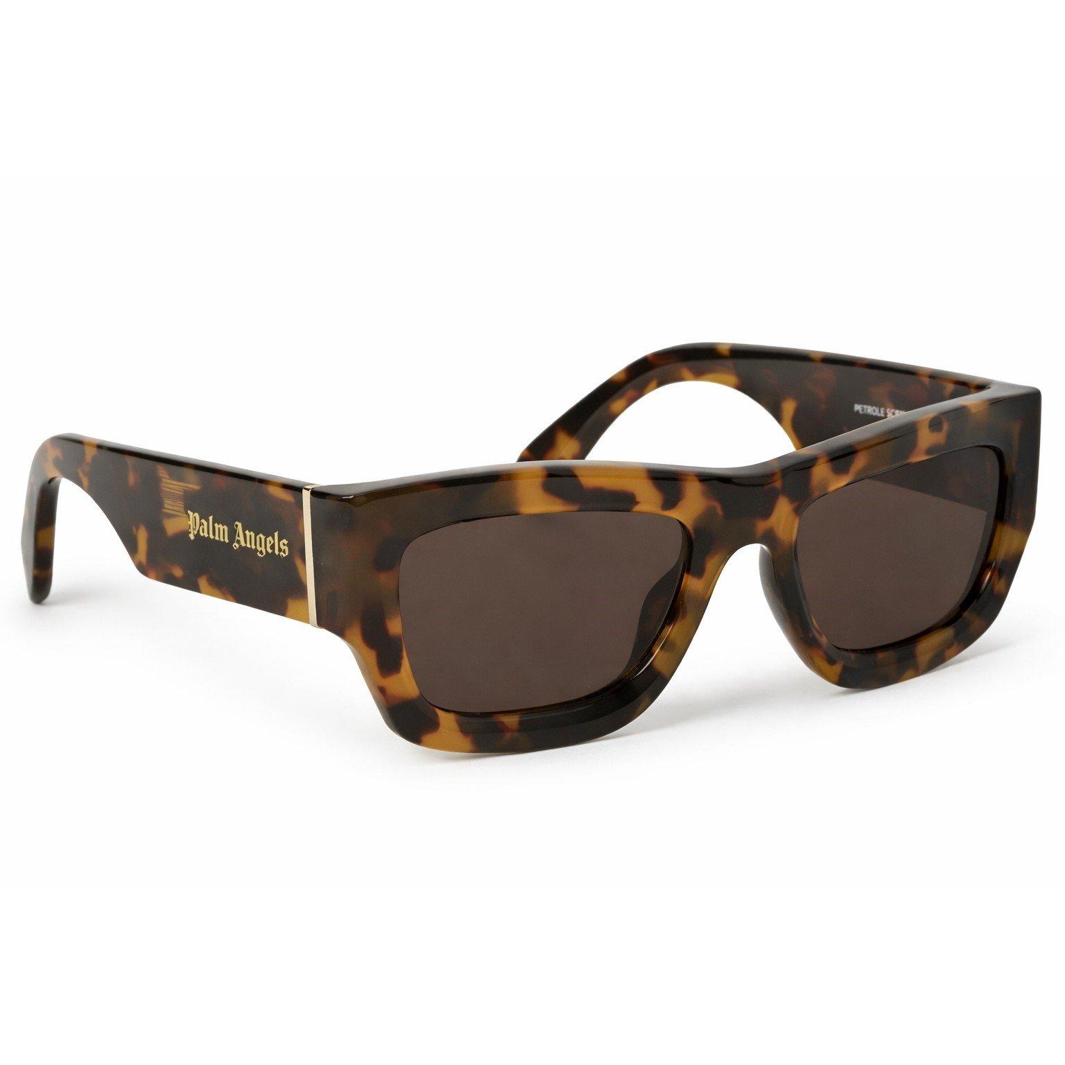 Havana Brown - Palm Angels - Men's Auberry Rectangle Sunglasses - 2