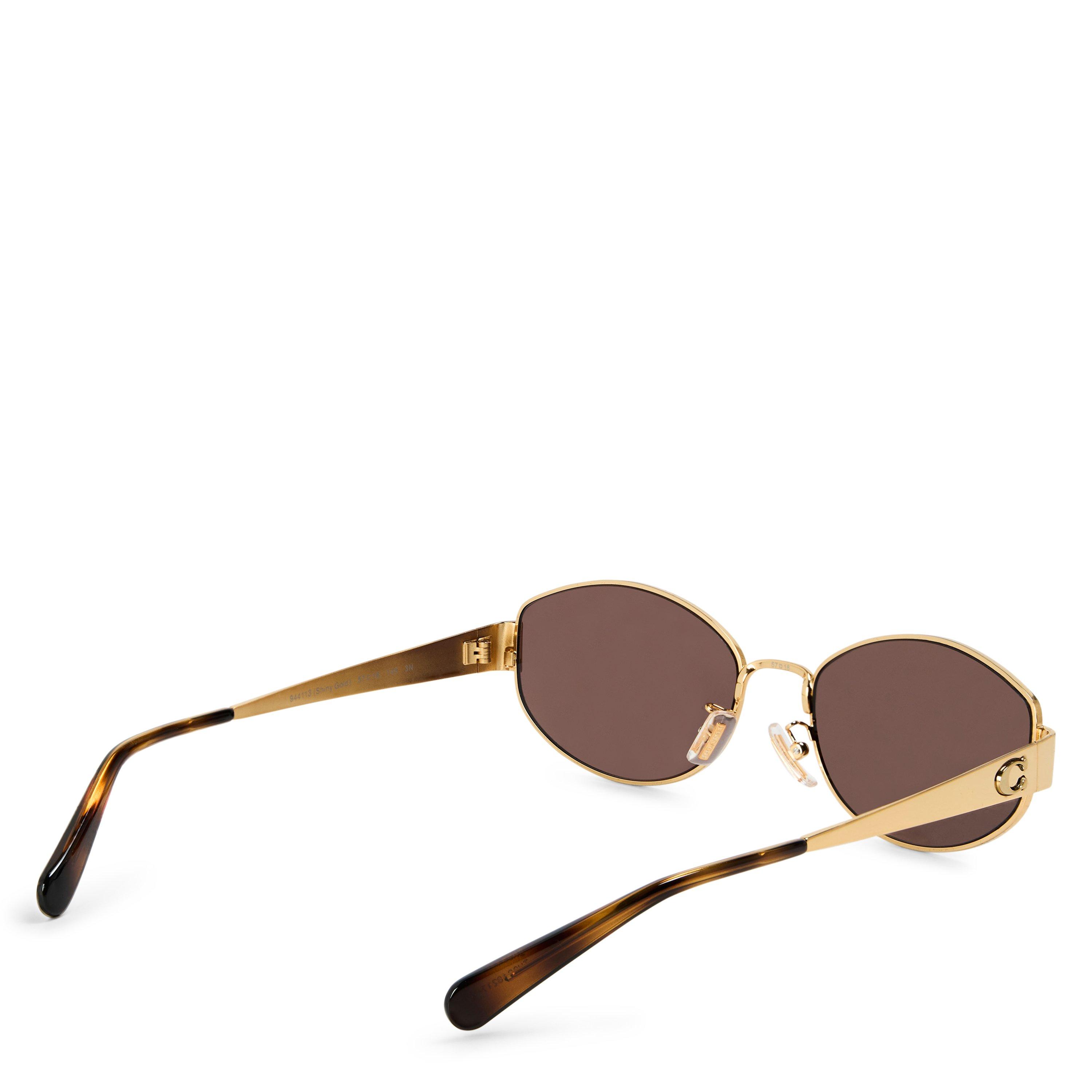 Gold/Brown - Coach - Women's 0HC7192D Round Sunglasses - 2