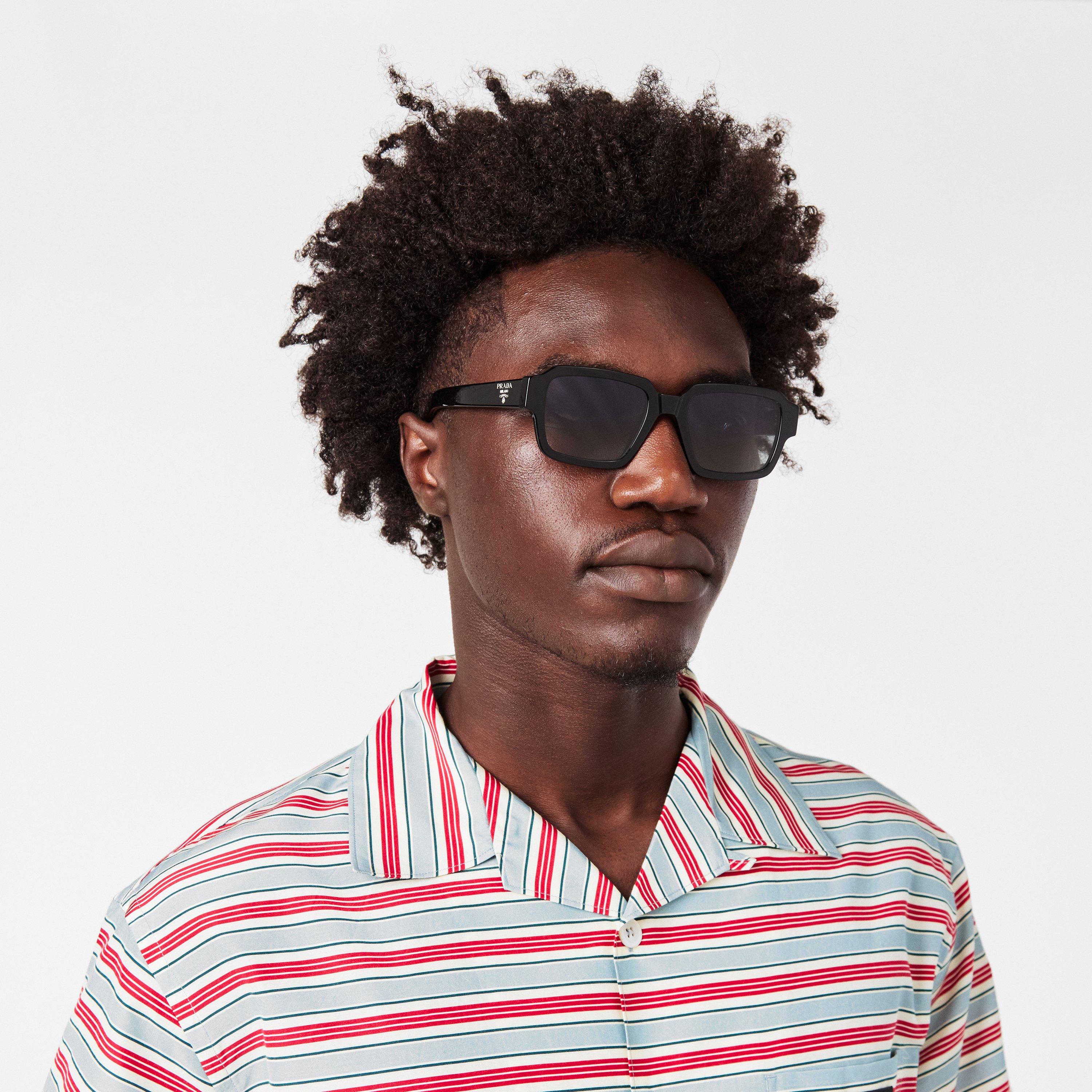 Black - Prada - Men's Square Sunglasses - 3