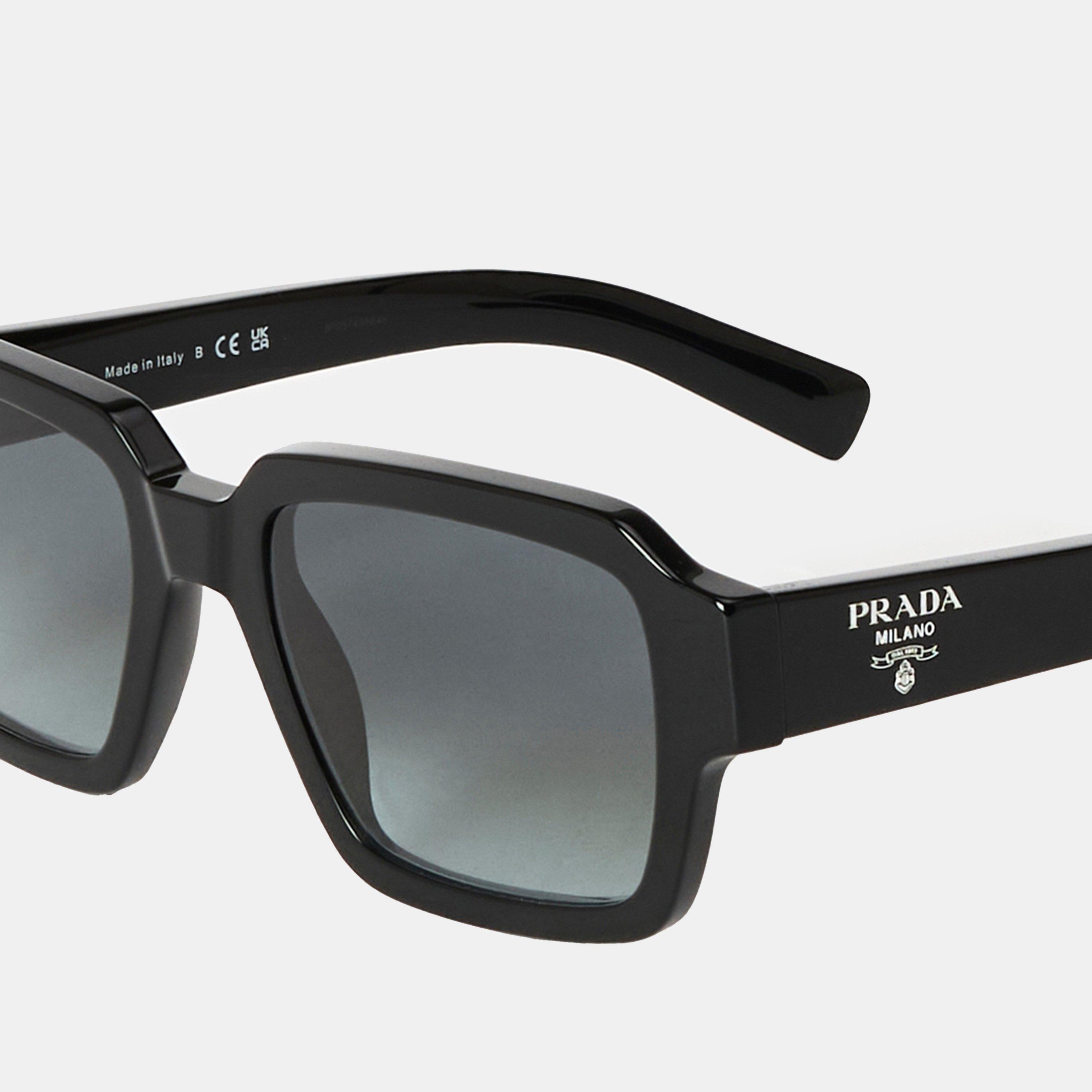 Black - Prada - Men's Square Sunglasses - 4