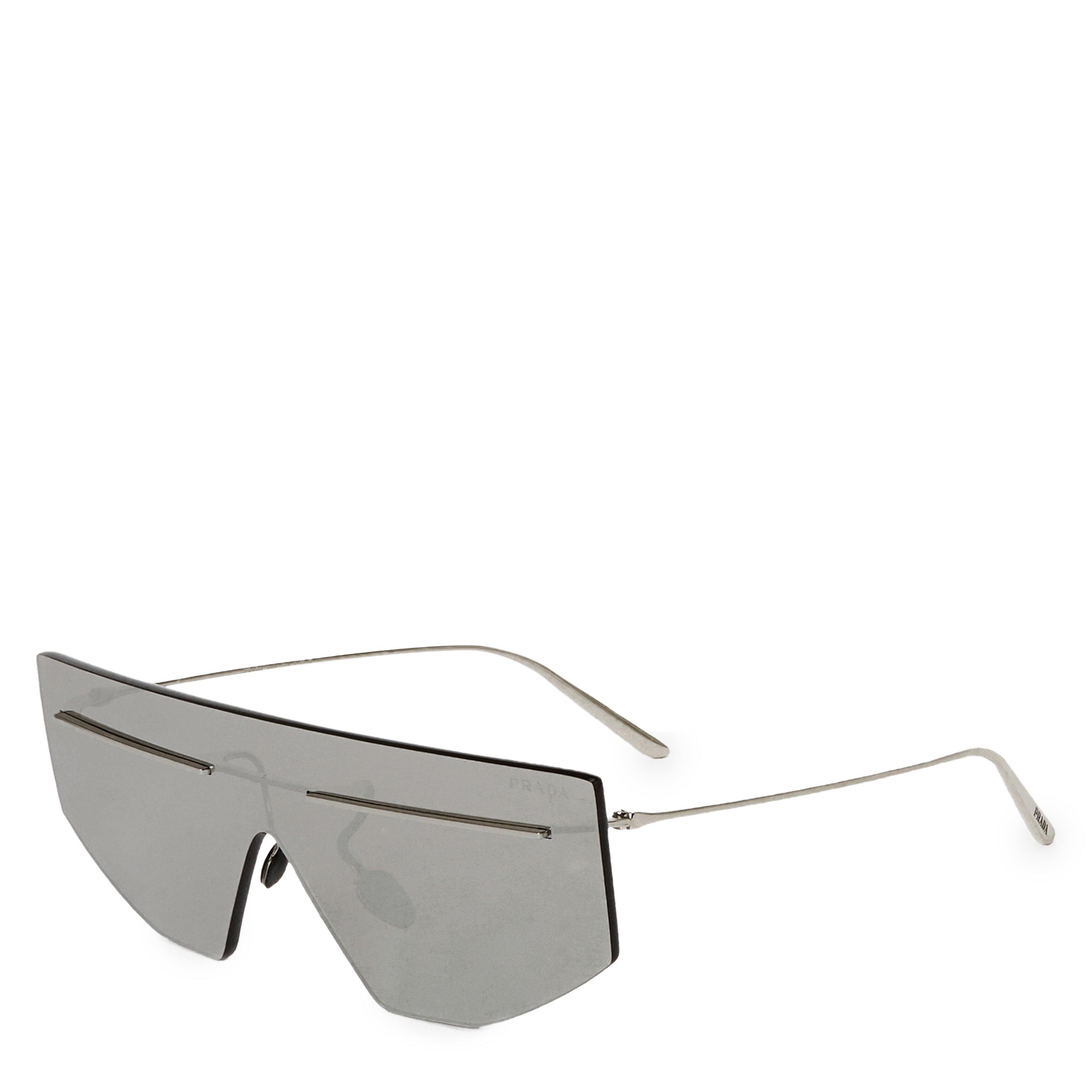 Prada Men's D-Frame Sunglasses - Silver
