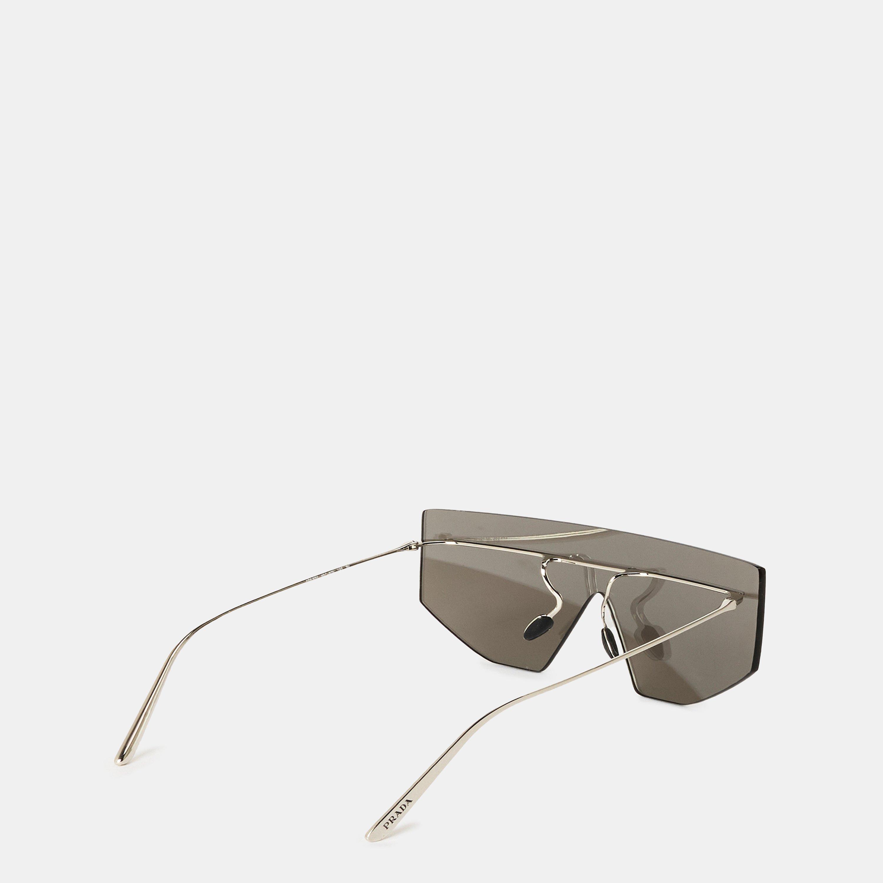 Silver - Prada - D-Frame Sunglasses - 2