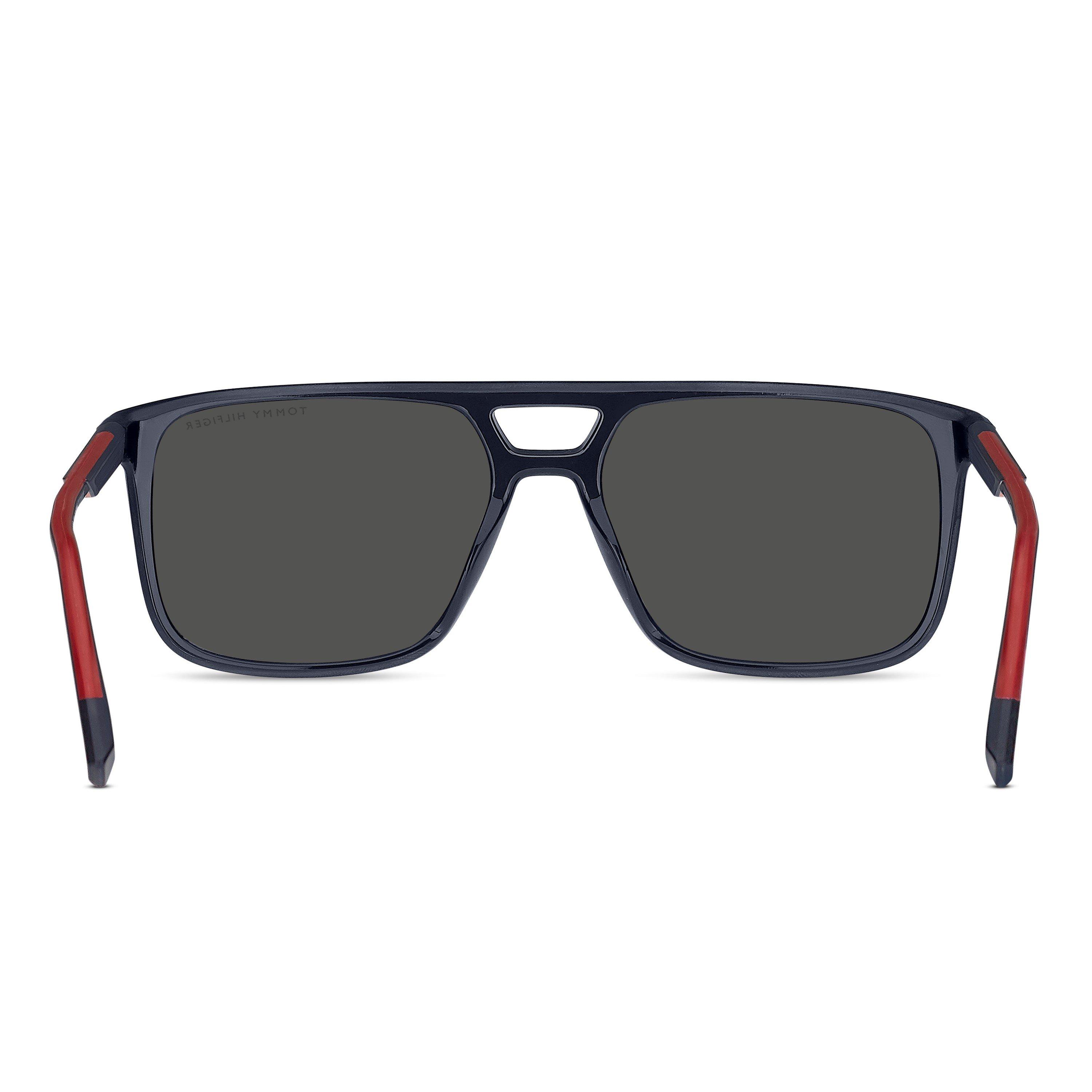 Blue Red - Tommy Hilfiger - Men's Angular Square Sunglasses - 3