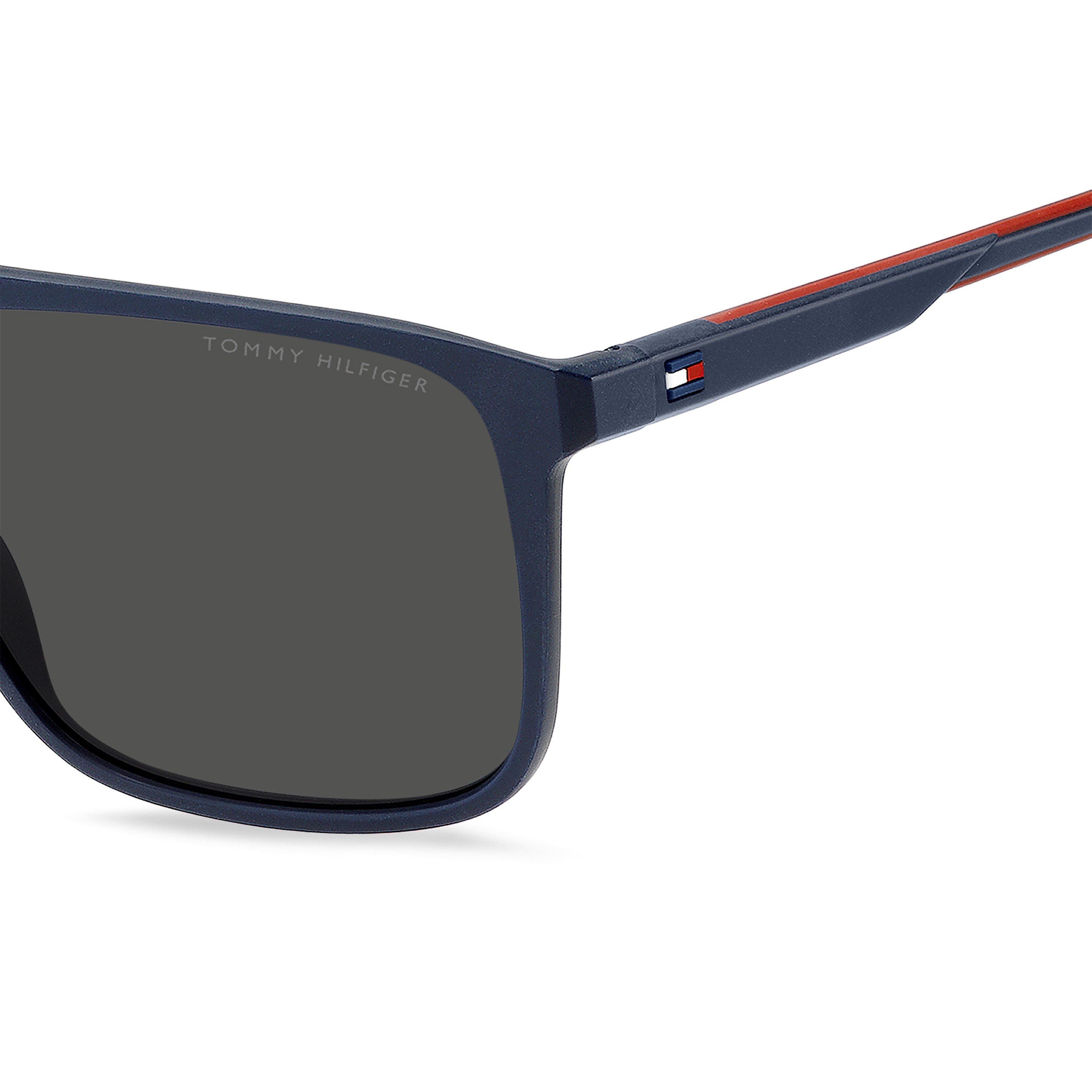 Blue Red - Tommy Hilfiger - Men's Angular Square Sunglasses - 4