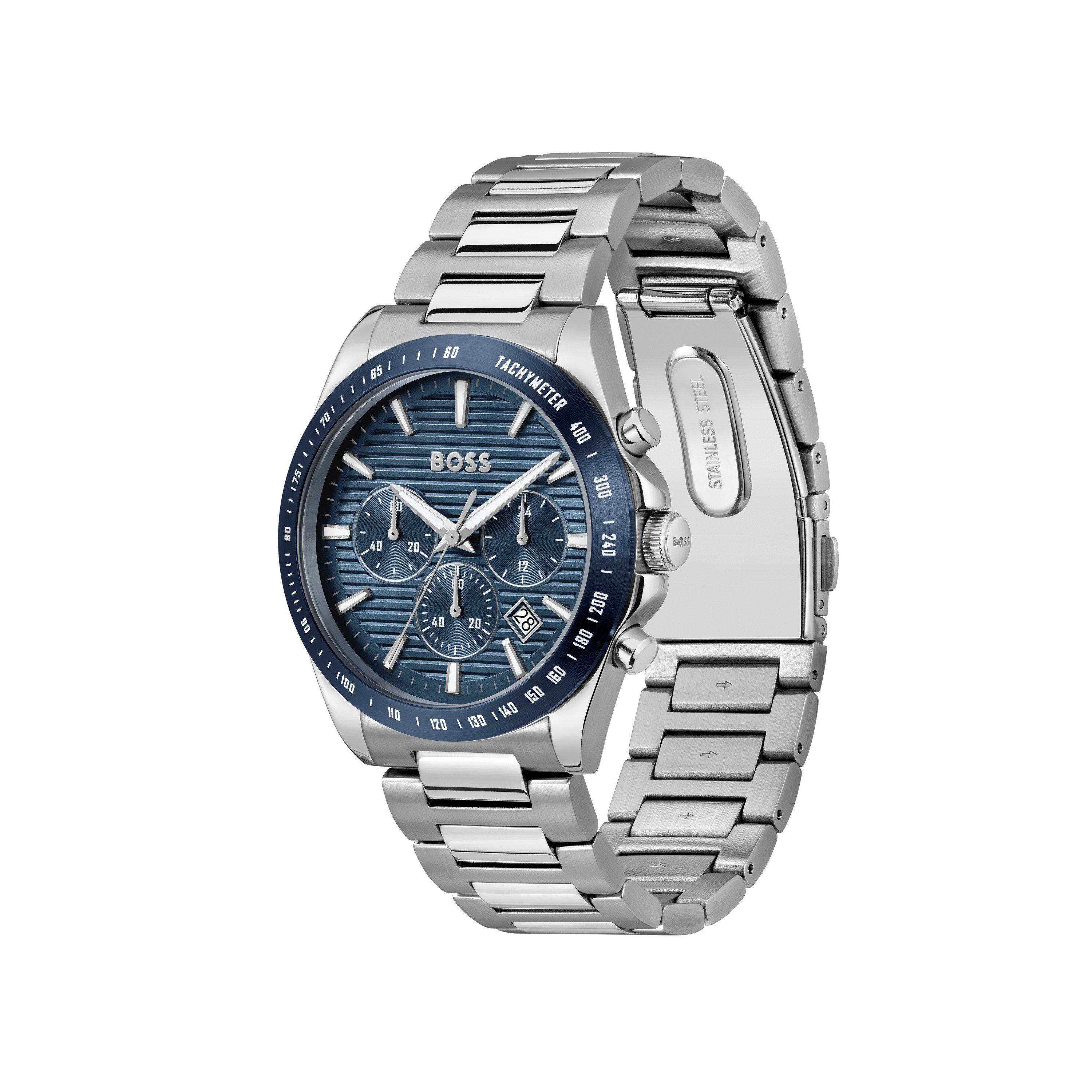 Blue/Steel - Boss - Men's Strike Chronograph Watch - 2