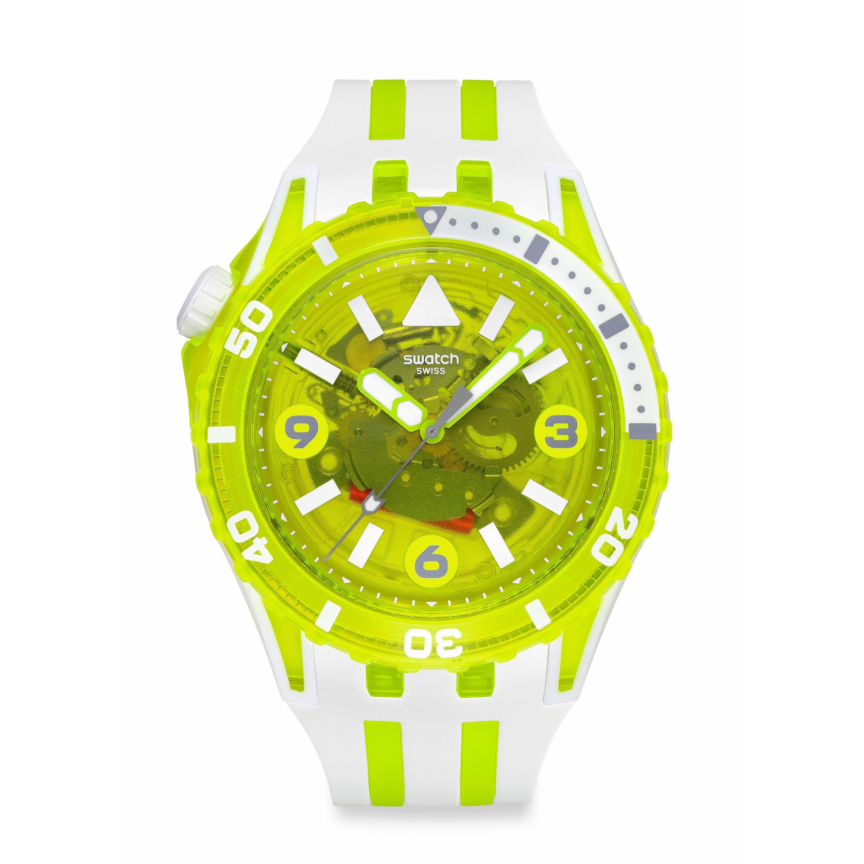 Swatch  Scubaqua Water Resistant Analogue Quartz Watch - Egg Yolk