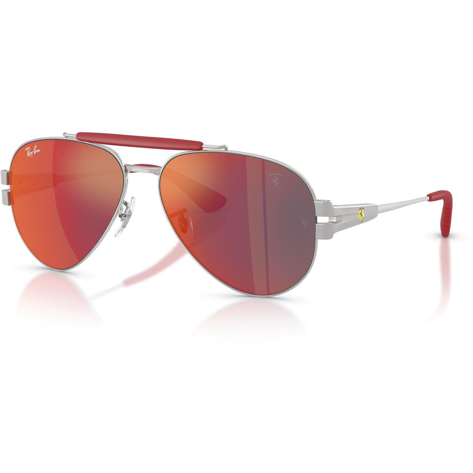 Silver - Ray-Ban - Men's Rayban Aviator Sunglasses - 8