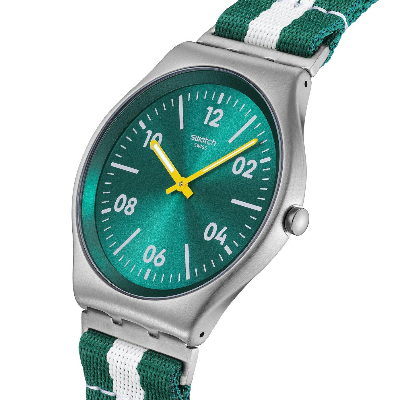 Casual Stripe - Swatch - Men's Skin Irony 42 Metal Slim Profile Analogue Quartz Watch - 3